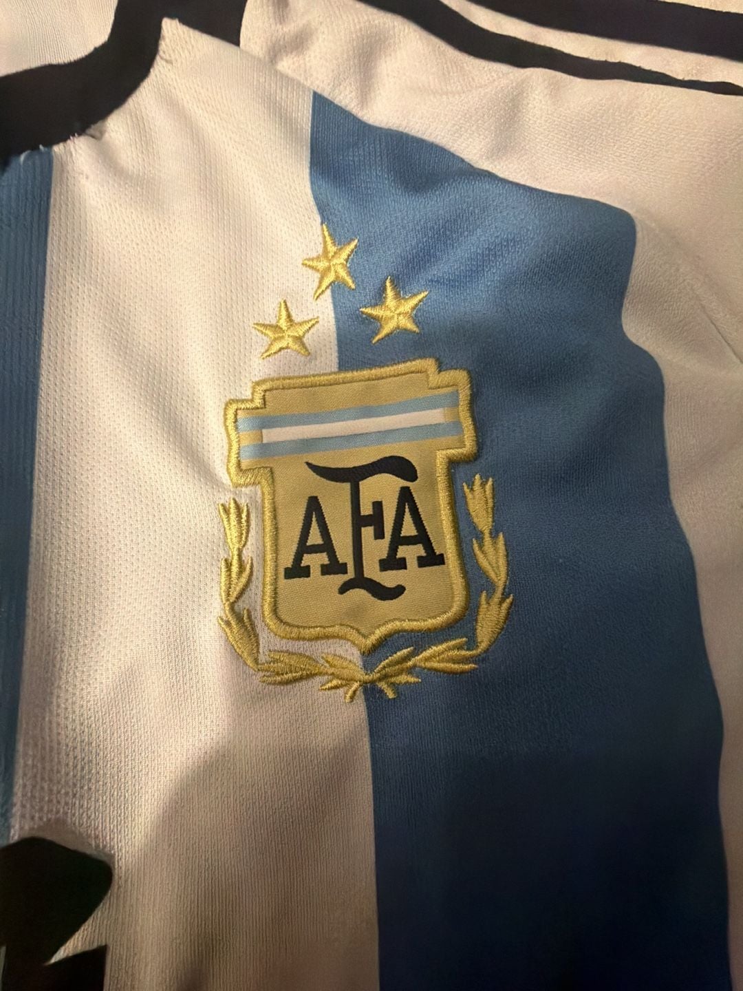 Thai quality Adidas Lionel Messi Argentina 2022 World Cup Home Jersey Size M 5