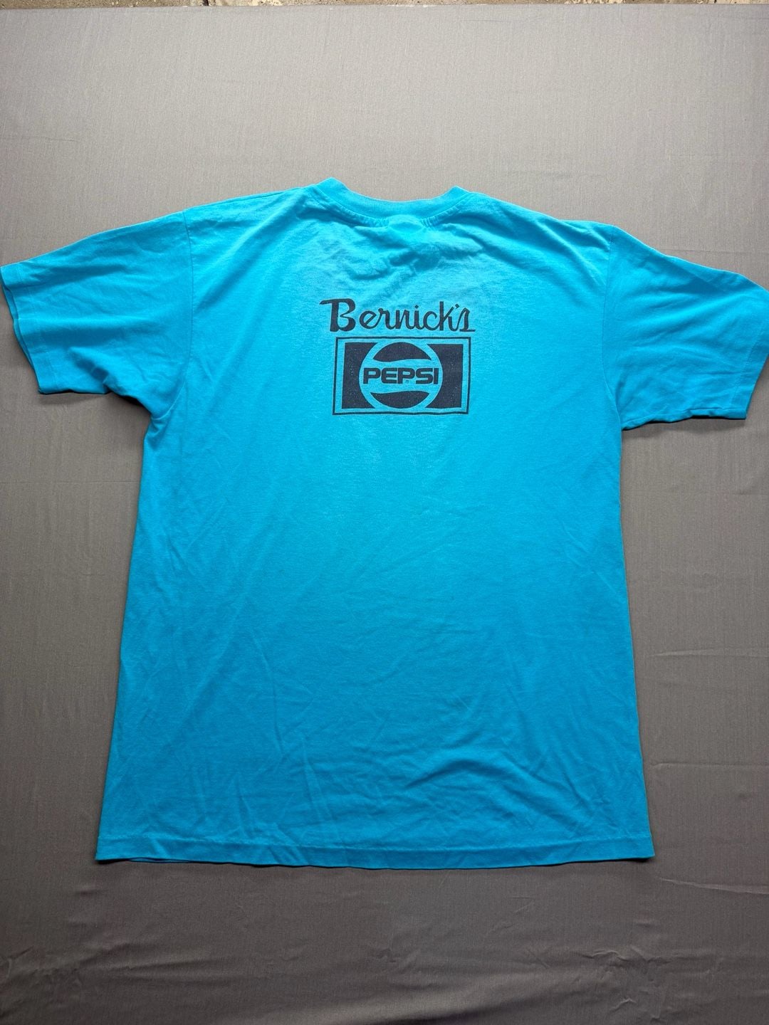 Hanes 1st To The Mountain Interstate 8 Graphic T-Shirt Size L Blue Vintage 9
