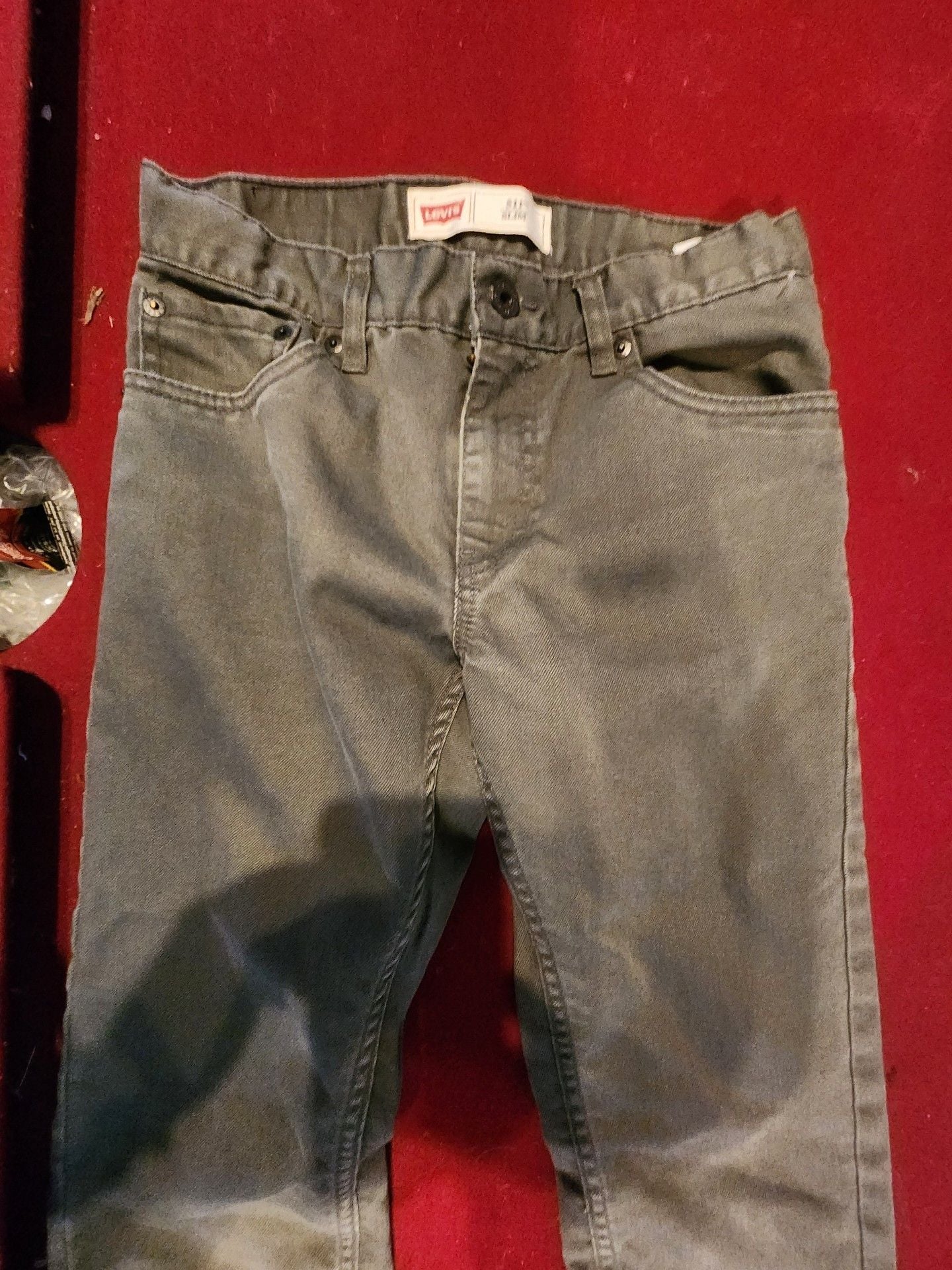Levi's 511 Slim Jeans Size 14 Reg 27x27 Gray Denim 2