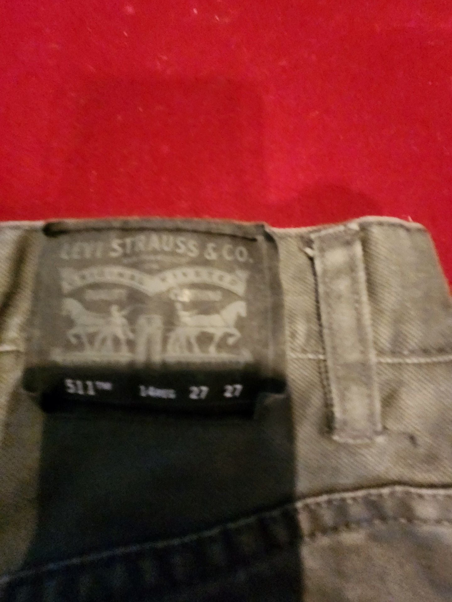Levi's 511 Slim Jeans Size 14 Reg 27x27 Gray Denim 5