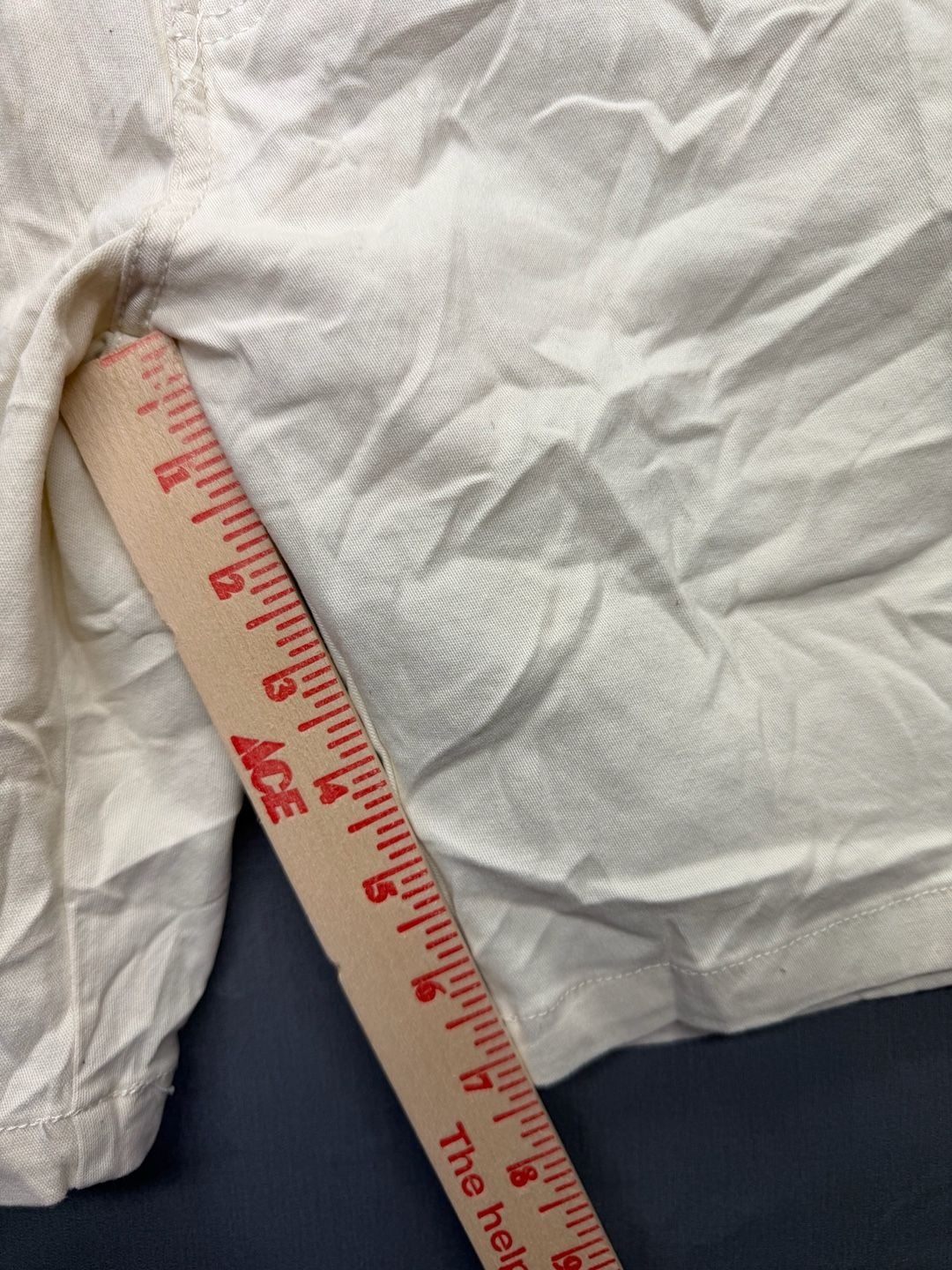 Wxyz Carpenter Shorts Size 34 White Denim Relaxed Fit 9