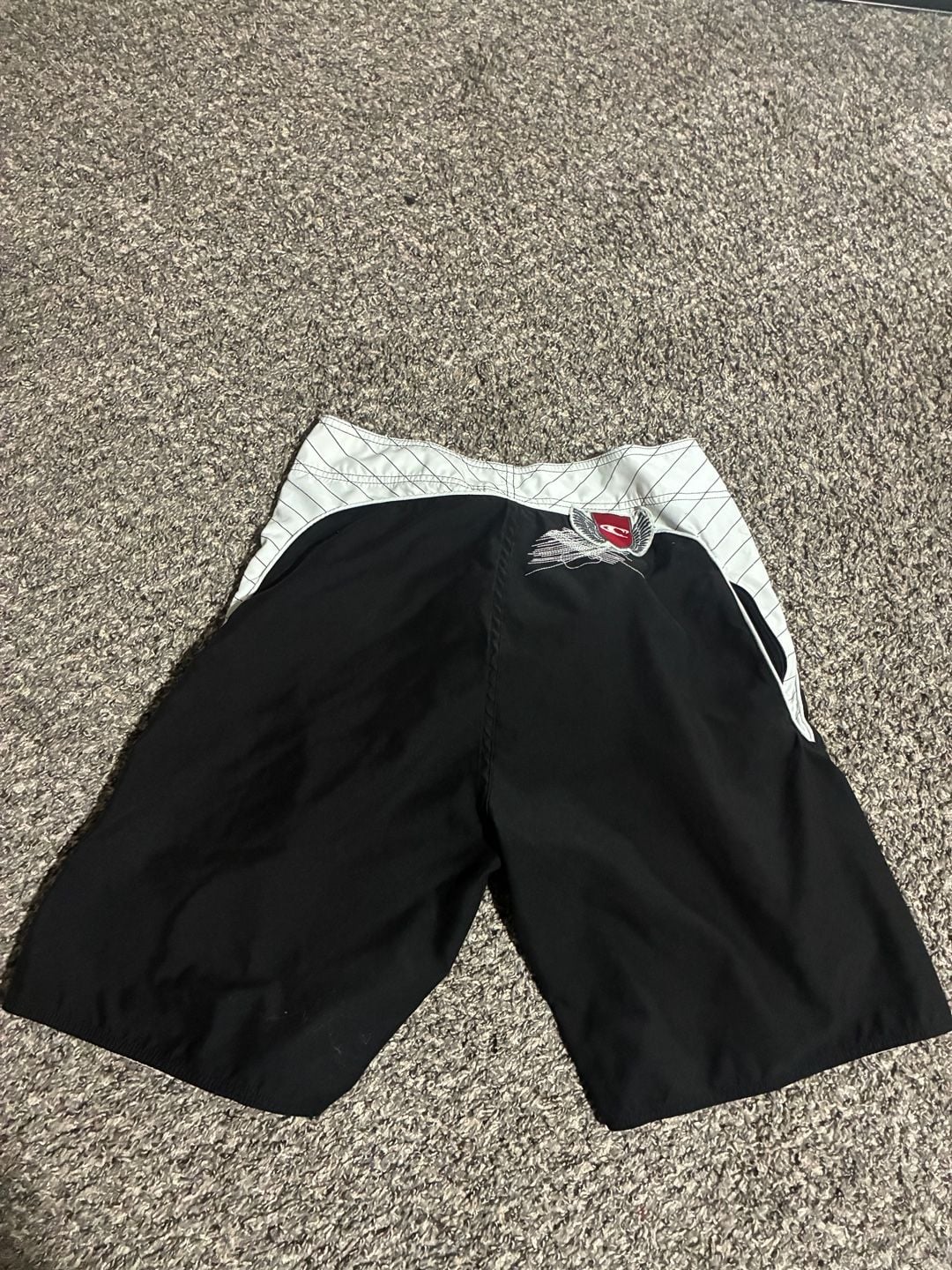 O'Neill Board Shorts Black Red White Wing Logo Size 32 2