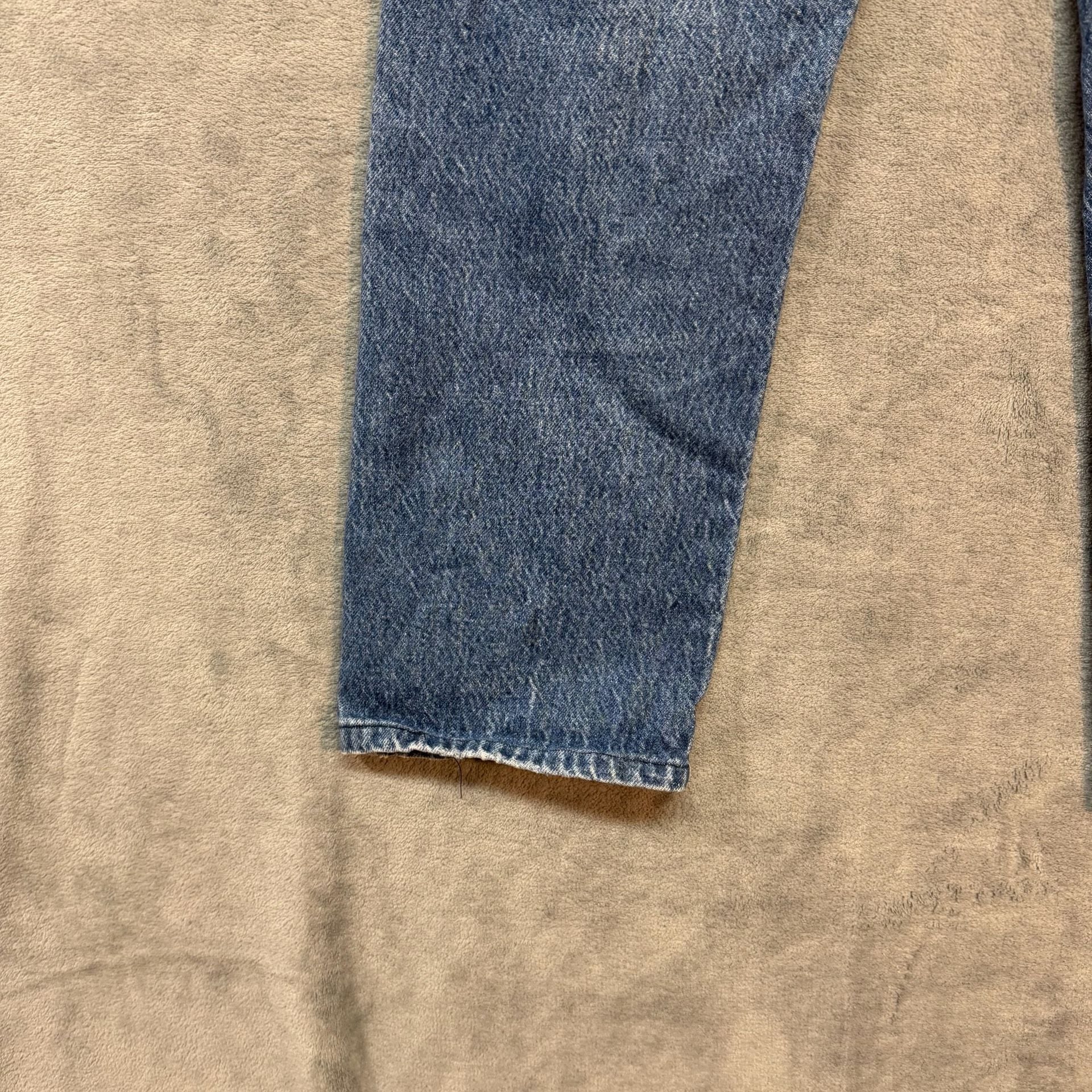 34x24 Wrangler 99902NV Vintage Jeans Blue Denim Distressed Workwear western 10