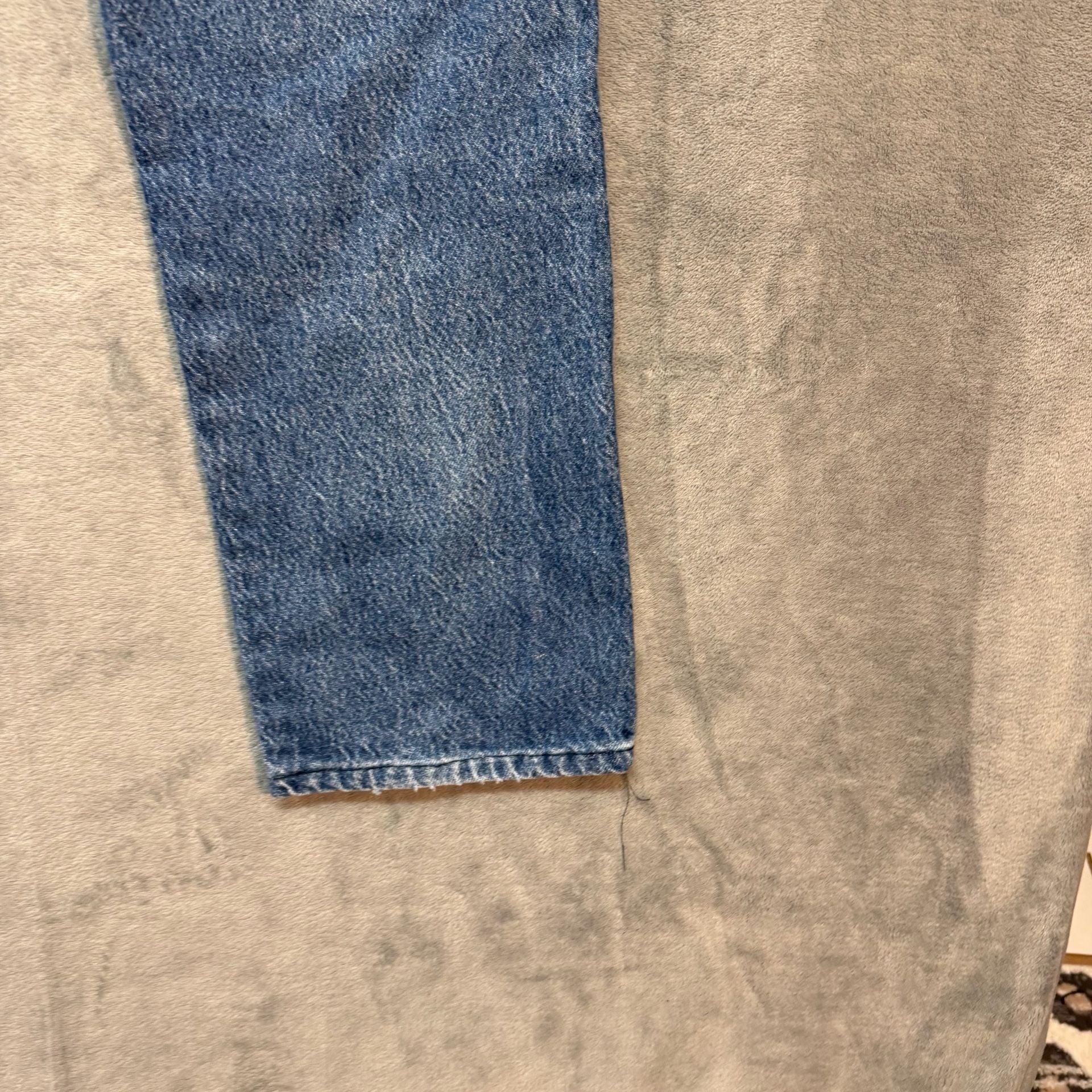 34x24 Wrangler 99902NV Vintage Jeans Blue Denim Distressed Workwear western 11