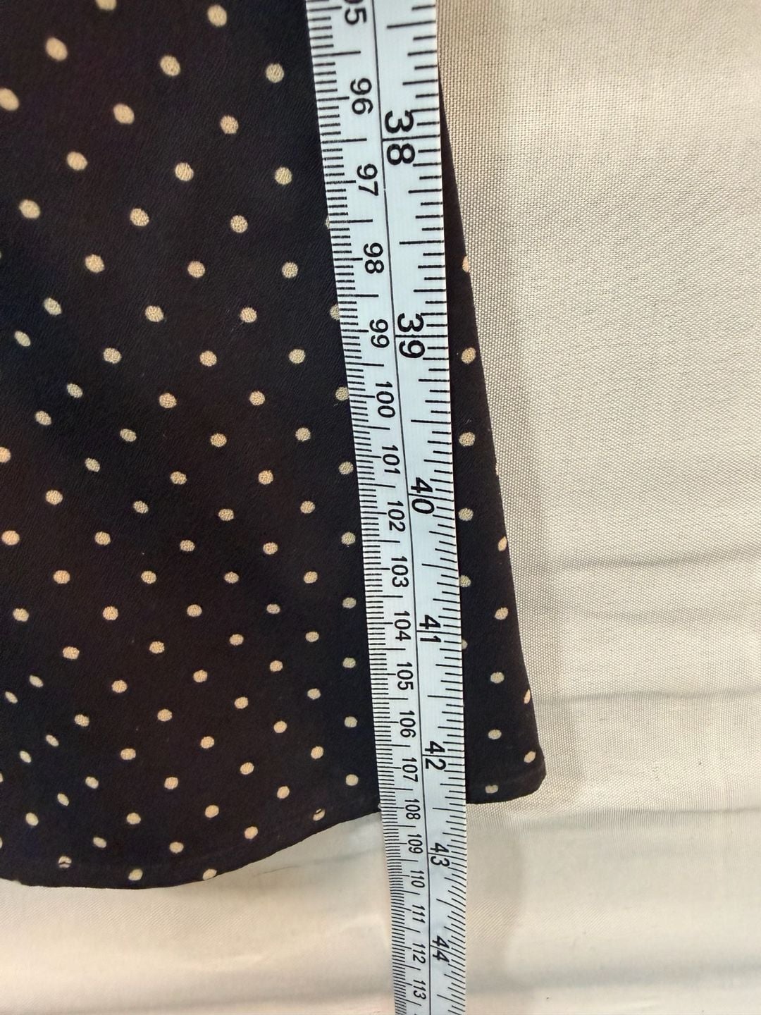 UNIQLO Polka Dot Midi Dress Size S Black White Short Sleeve 6