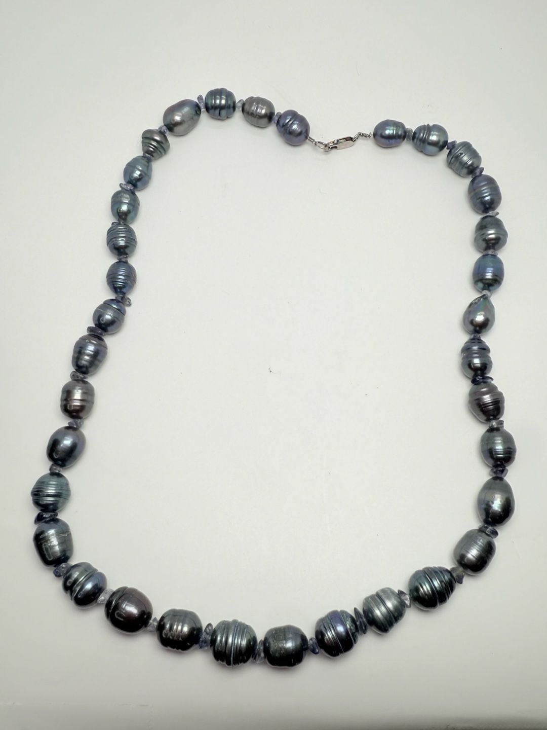 Tahitian Pearl Baroque Necklace Black Cultured Pearls 2