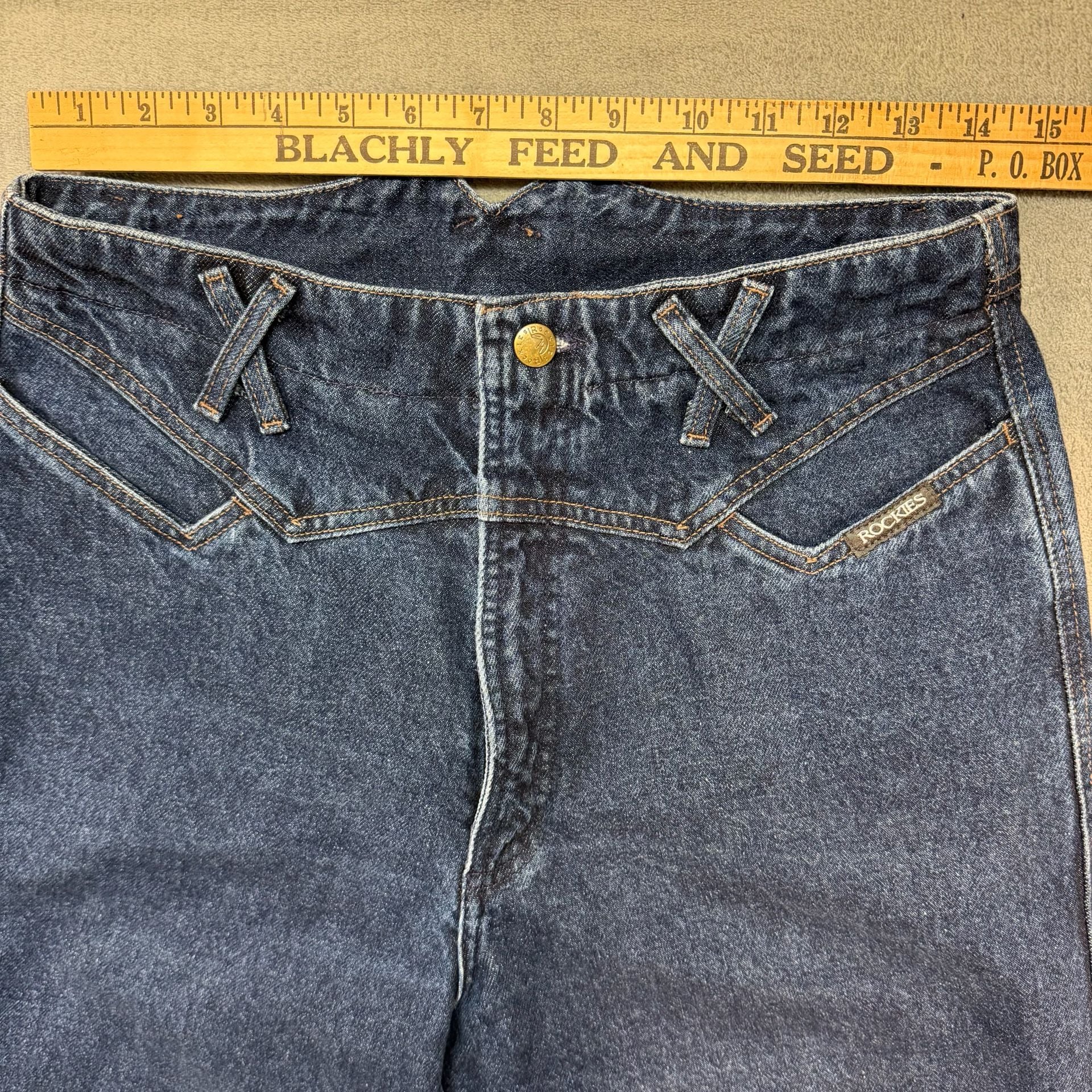 Size 13 90’s Rockies bareback high waist women’s western denim vintage 6