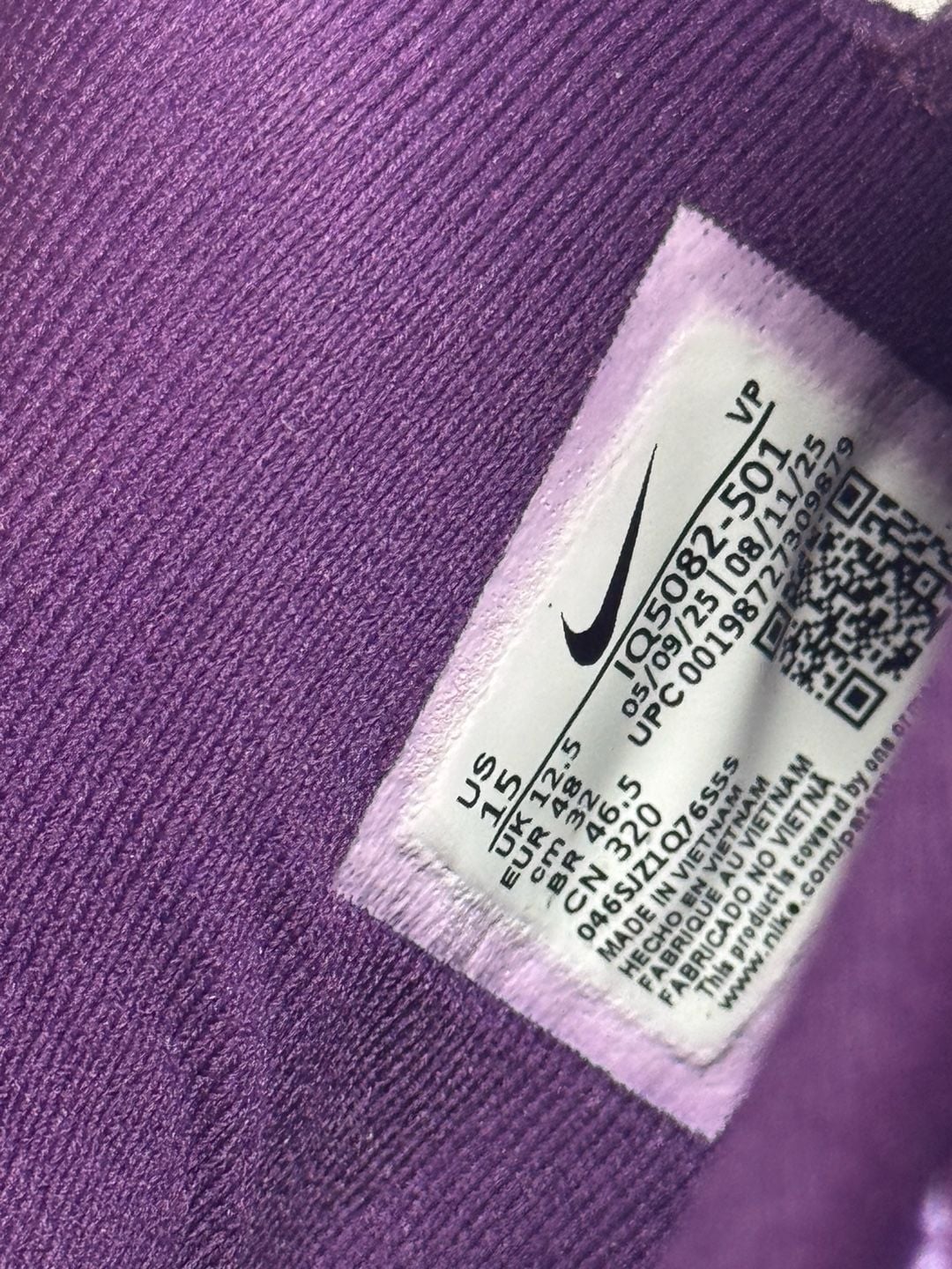 Nike Wmns Sabrina 3 Night Purple IQ5082-501 Size 15 Purple White 4