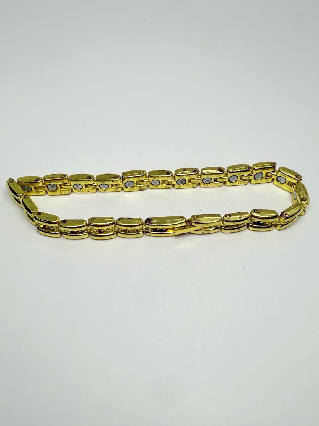 Magnetic Therapy Link Bracelet Gold Tone 4