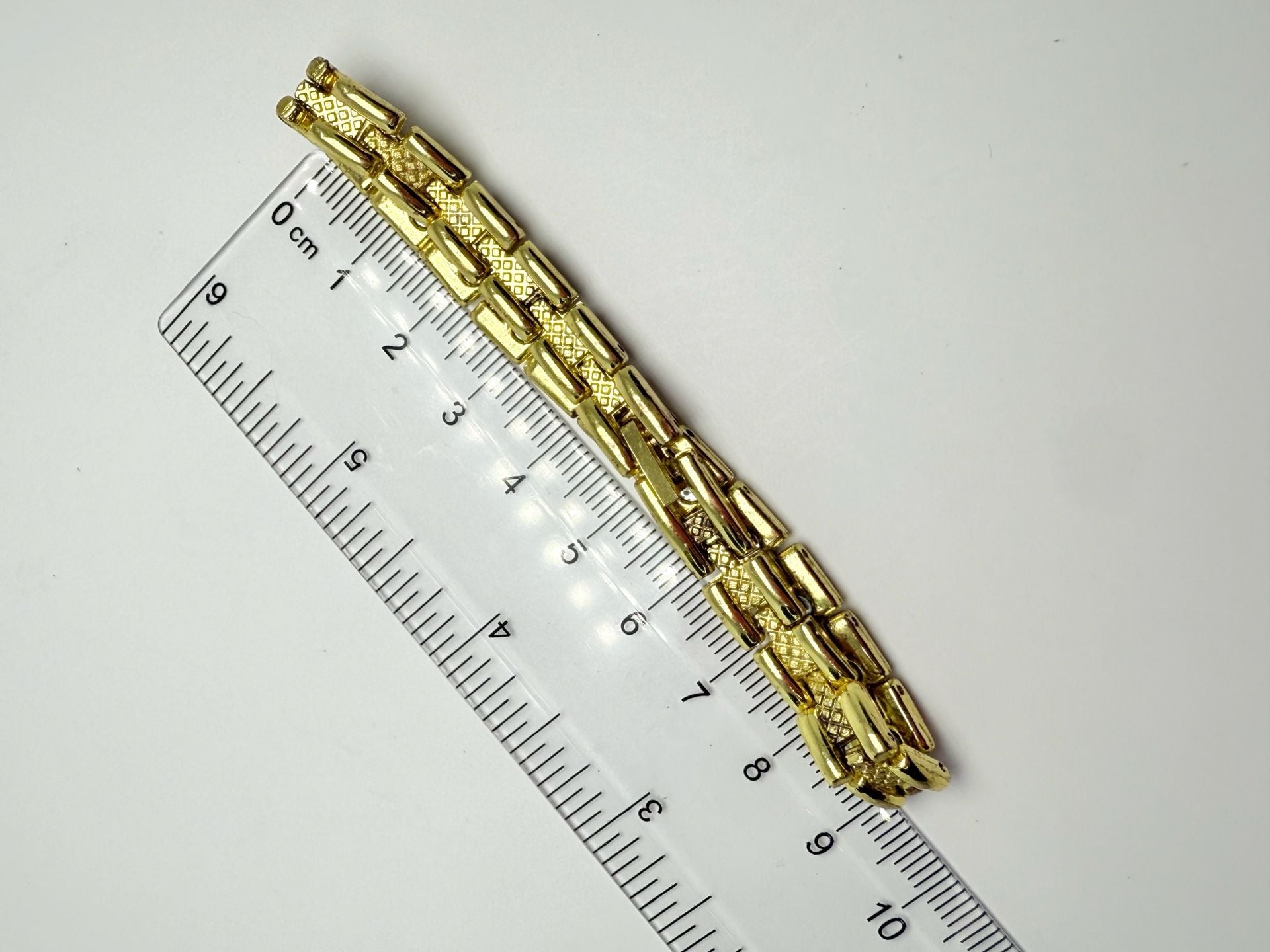 Magnetic Therapy Link Bracelet Gold Tone 5