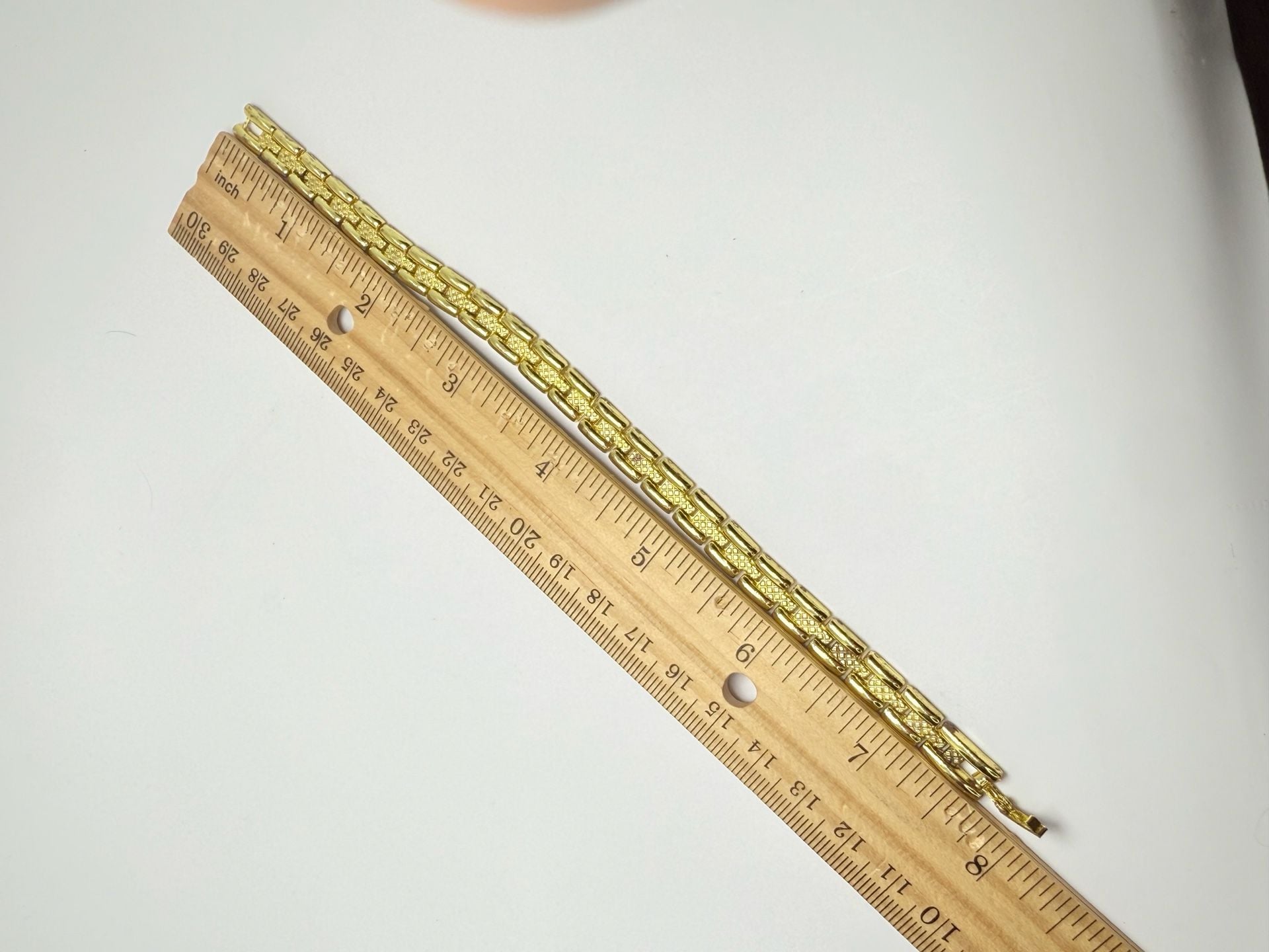Magnetic Therapy Link Bracelet Gold Tone 6