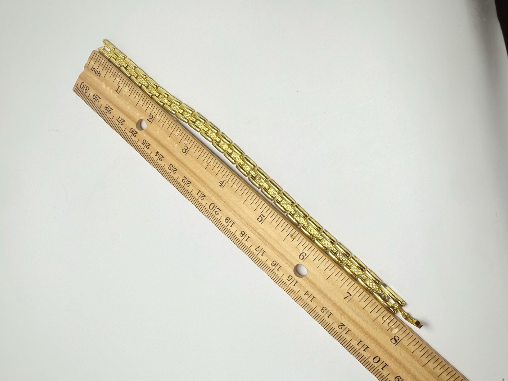Magnetic Therapy Link Bracelet Gold Tone 7