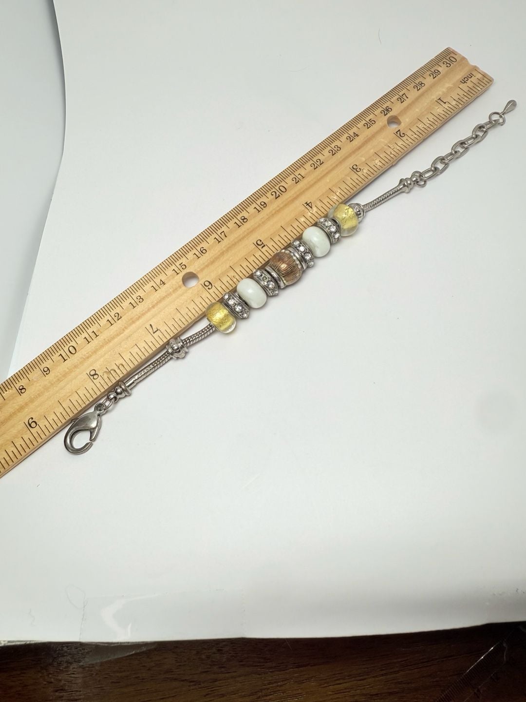 Paparazzi Exploring The Elements Multi Charm Bracelet Size 7.5 Silver Tone 8