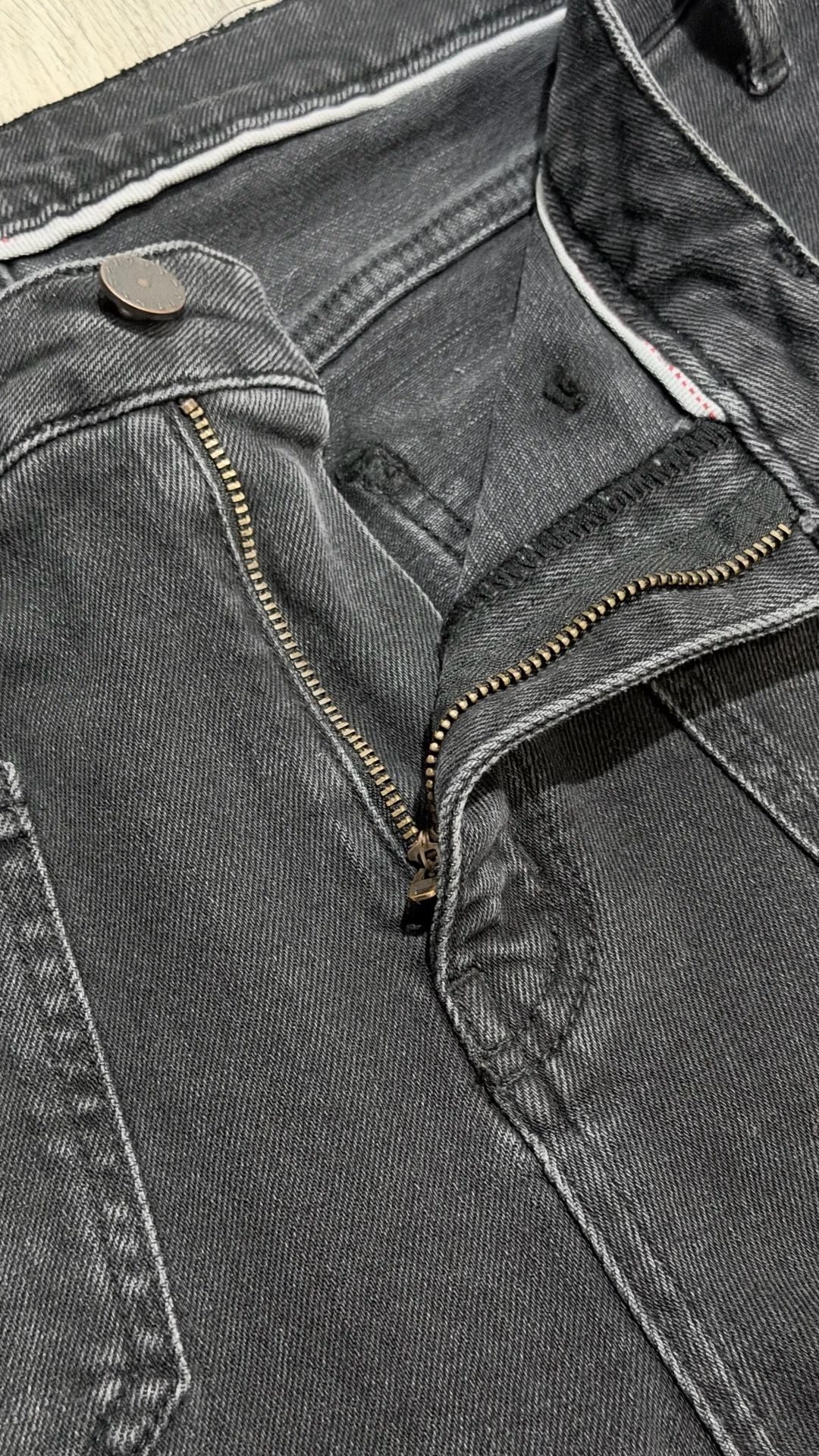 10.11 Studios High Rise Flare Jeans Size 11 Black Patch Pockets Stretch Denim 8