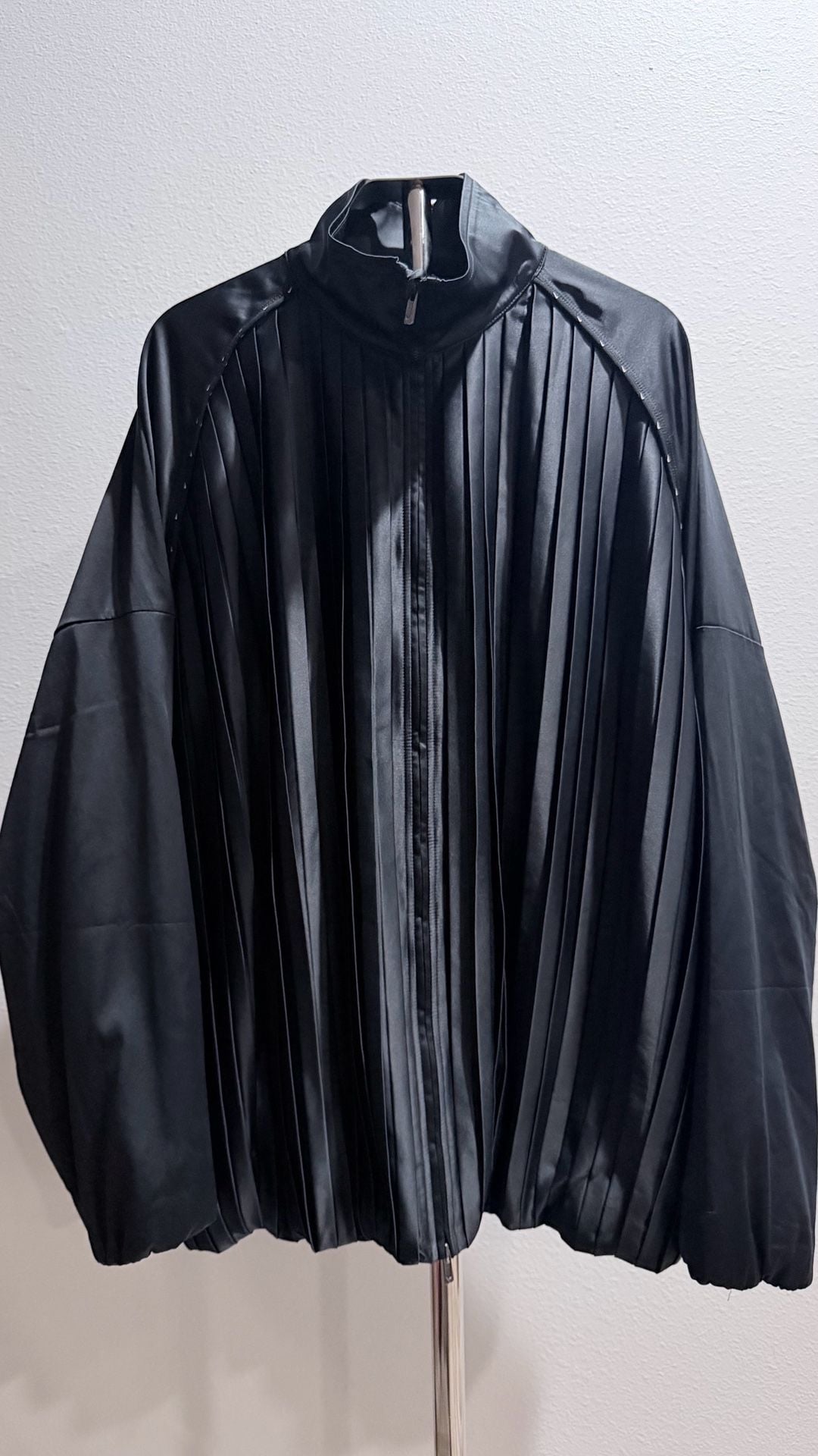 Nike Sportswear Collection Pleated Track Jacket Black Size L 2