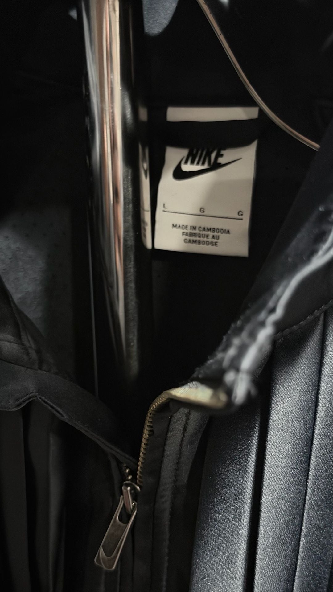 Nike Sportswear Collection Pleated Track Jacket Black Size L 4