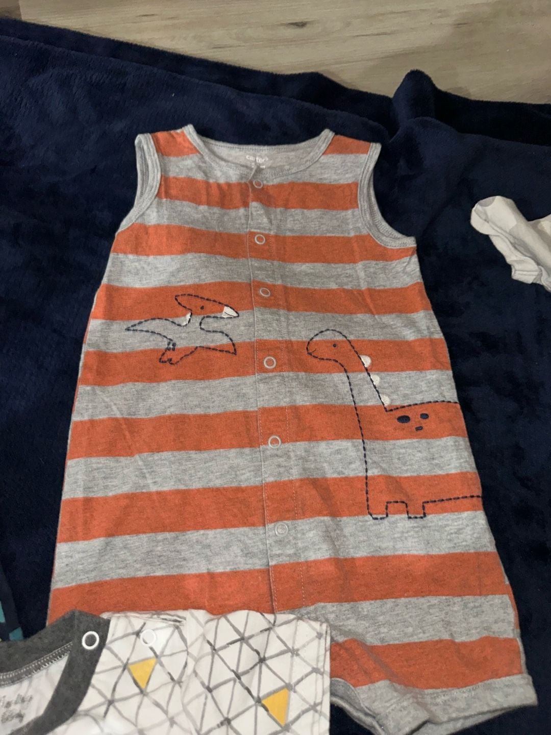 Carter's Baby Boy Rompers Lot Size 24M Assorted Set of 4 4