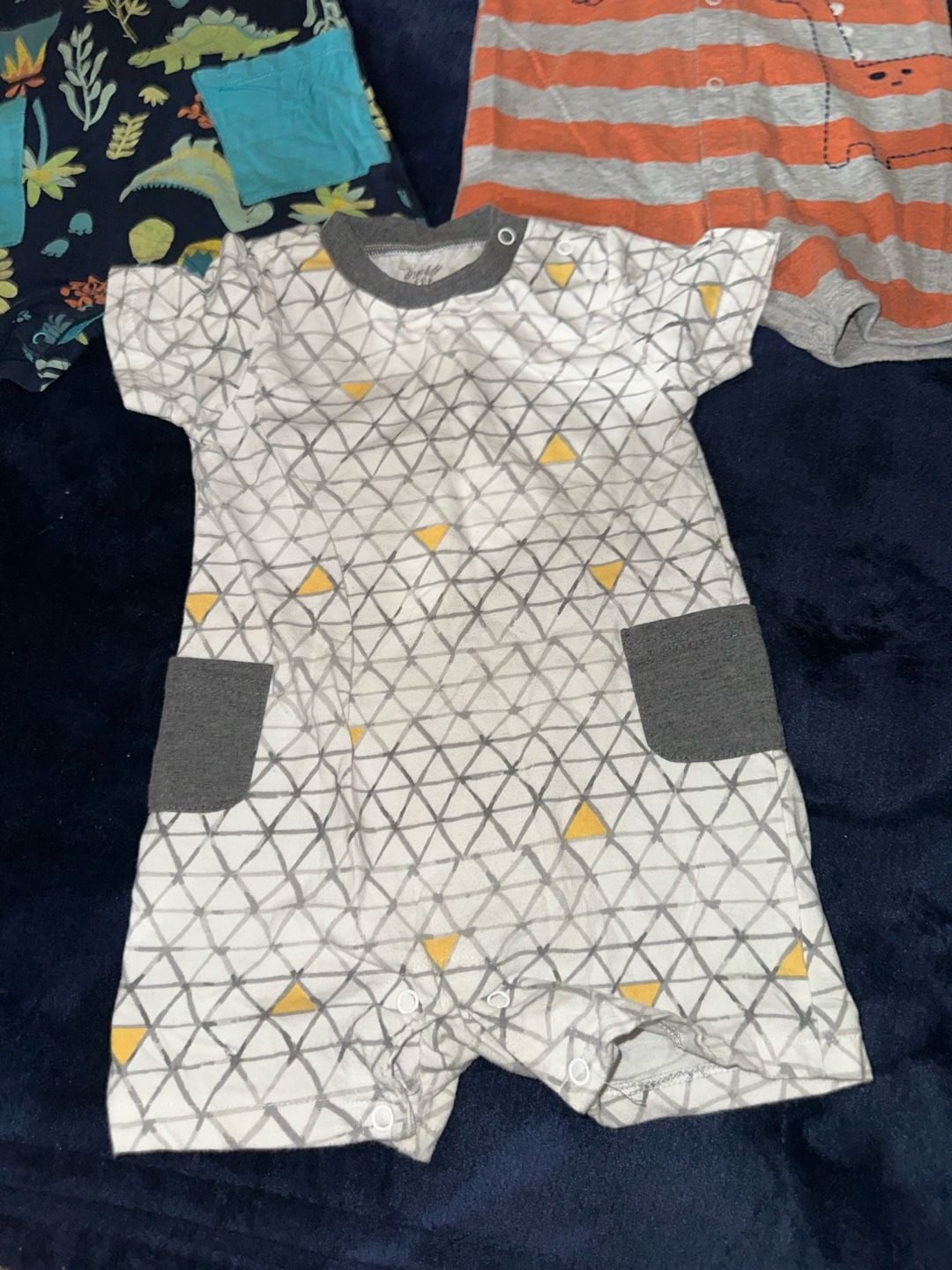 Carter's Baby Boy Rompers Lot Size 24M Assorted Set of 4 8