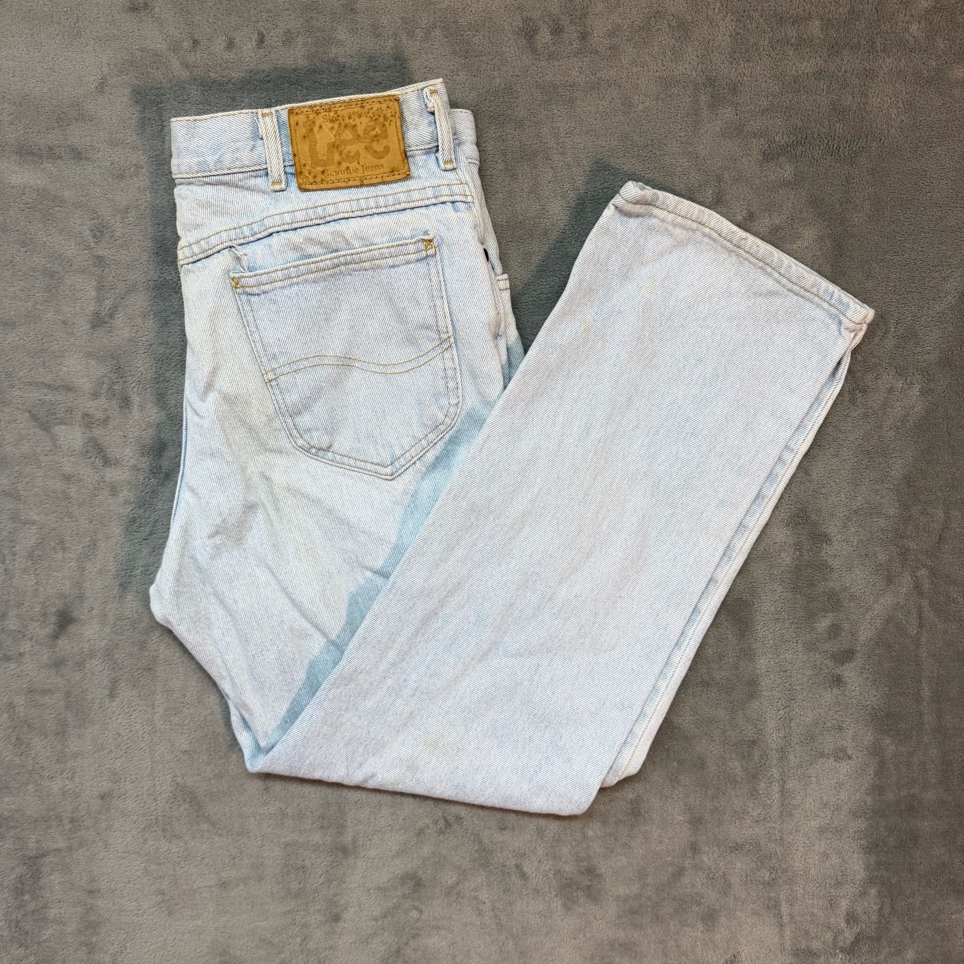 USA vintage Lee Vintage Light Wash Denim Jeans 34x30Straight Leg USA Made 2