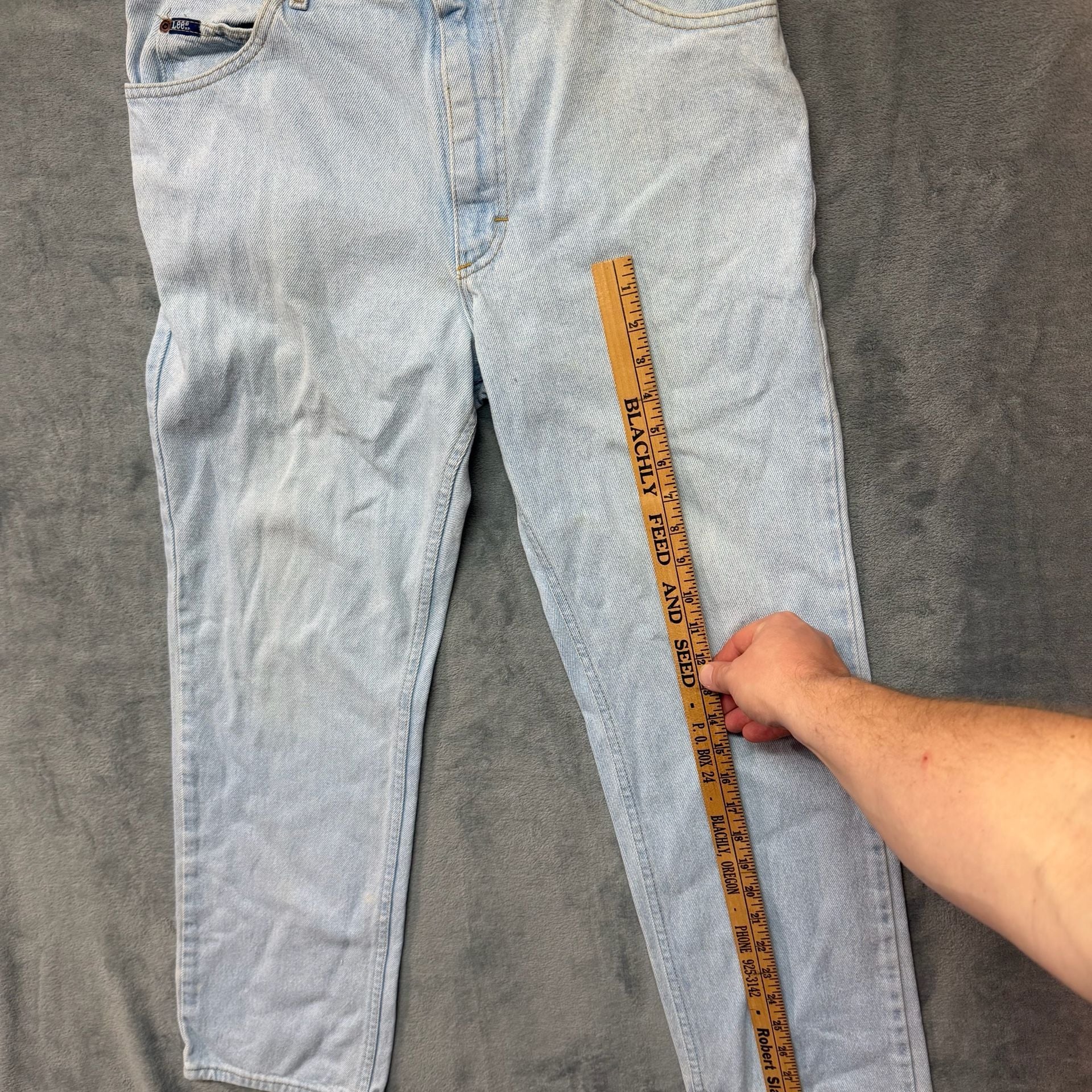 USA vintage Lee Vintage Light Wash Denim Jeans 34x30Straight Leg USA Made 6