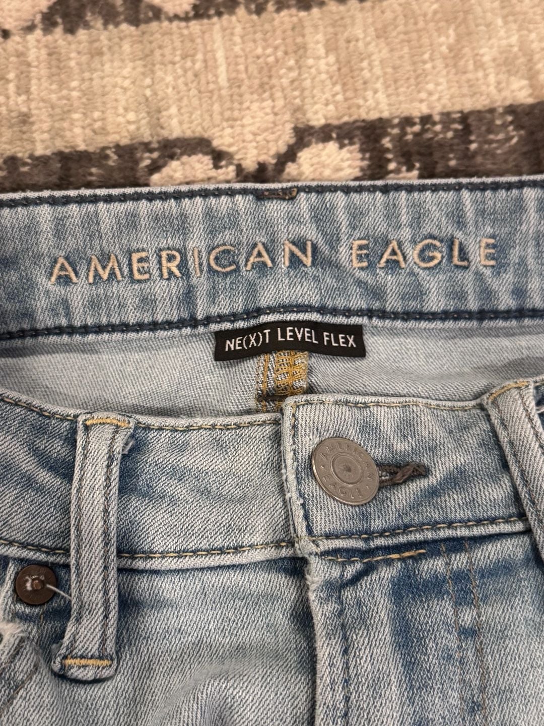 American Eagle NE(X)T Level Flex Athletic Fit Jean Light Wash 7