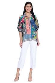 John Mark Women's Mix Print Sz PXS 3