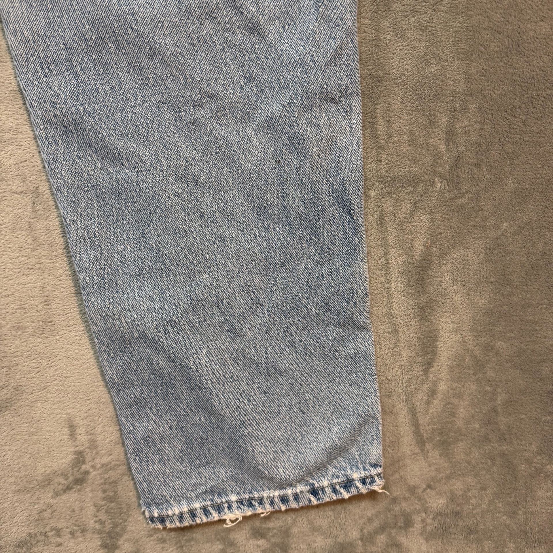 Y2K Dickies Vintage Light Wash Denim Jeans Frayed Hem Size 34x32 18