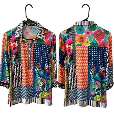 John Mark Women's Mix Print Sz PXS 6