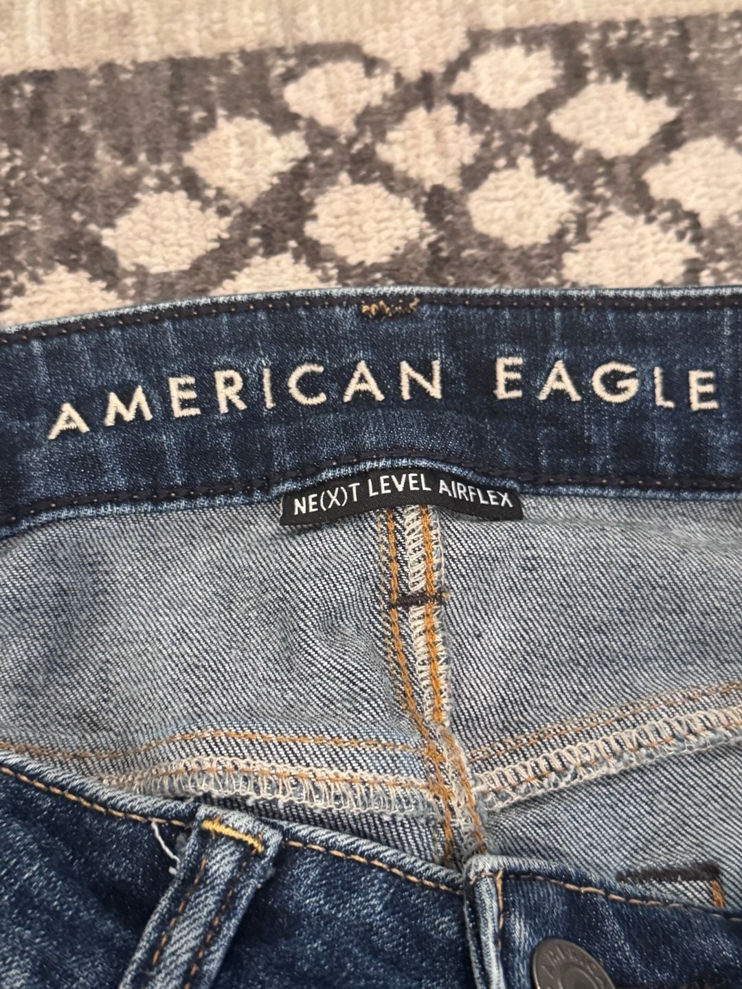 American Eagle Next Level Airflex Jeans Size 28x30 Blue Denim 6