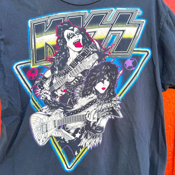KISS Sz. Large Graphic T-Shirt Gene Simmons Paul Stanley