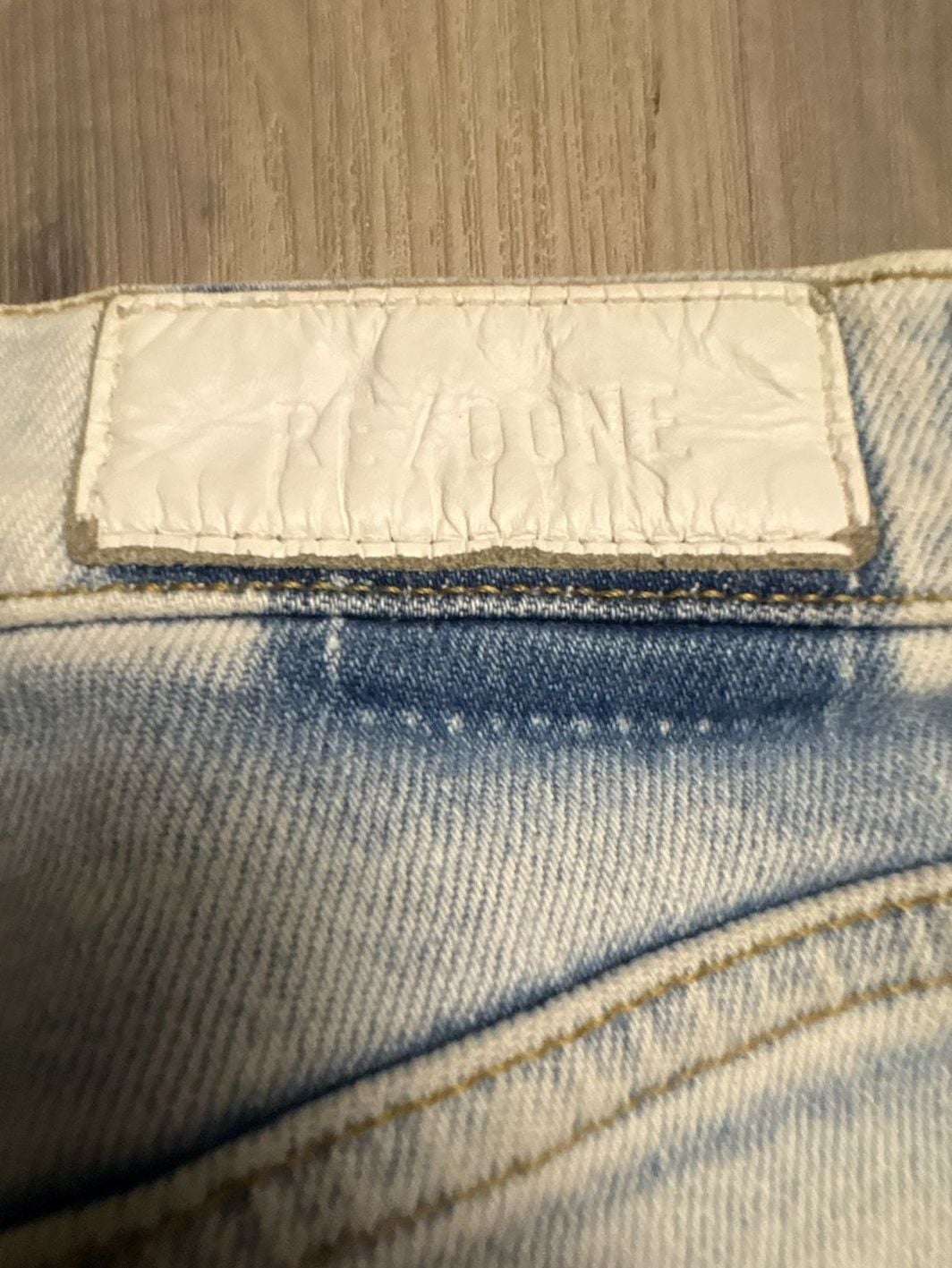 RE/DONE Originals 90s High Rise Ankle Crop Jeans Sz 25 Calm Waters 7