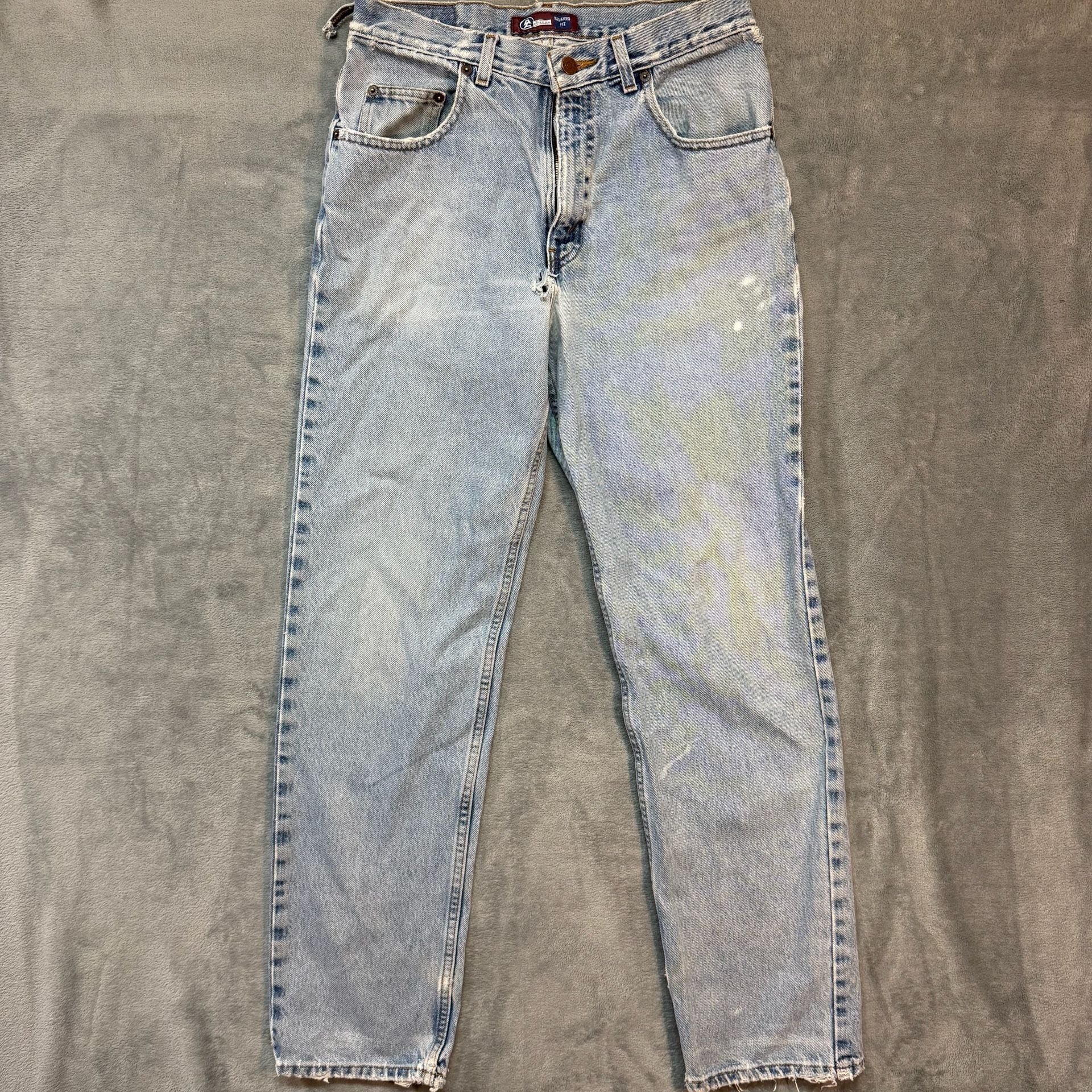 Distressed 32x33 vintage Arizona Jean Co. Light Wash Vintage Jeans Frayed 6