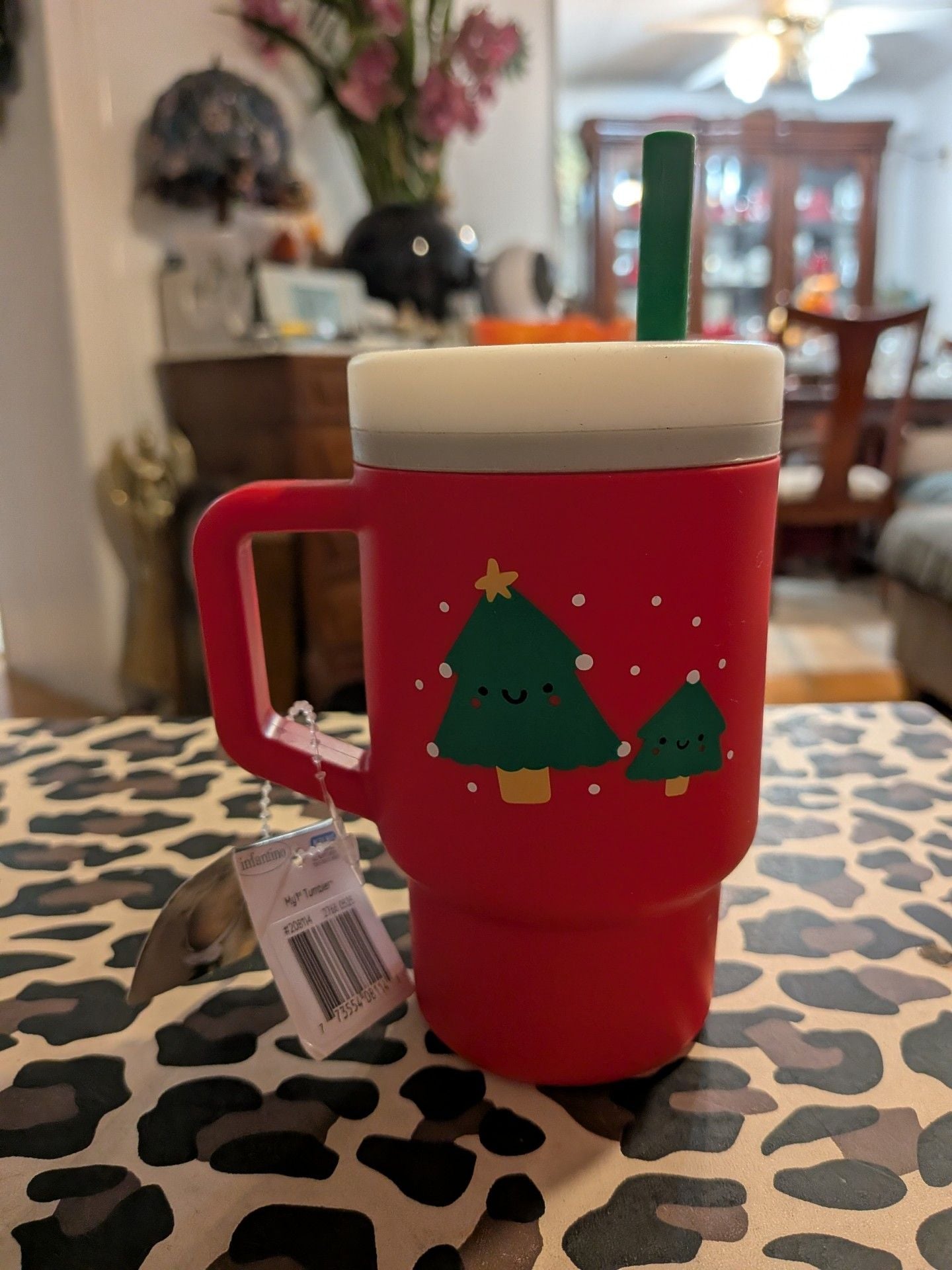 Infantino My 1st Tumbler Training Cup Christmas Tree Red 9 fl oz New 1