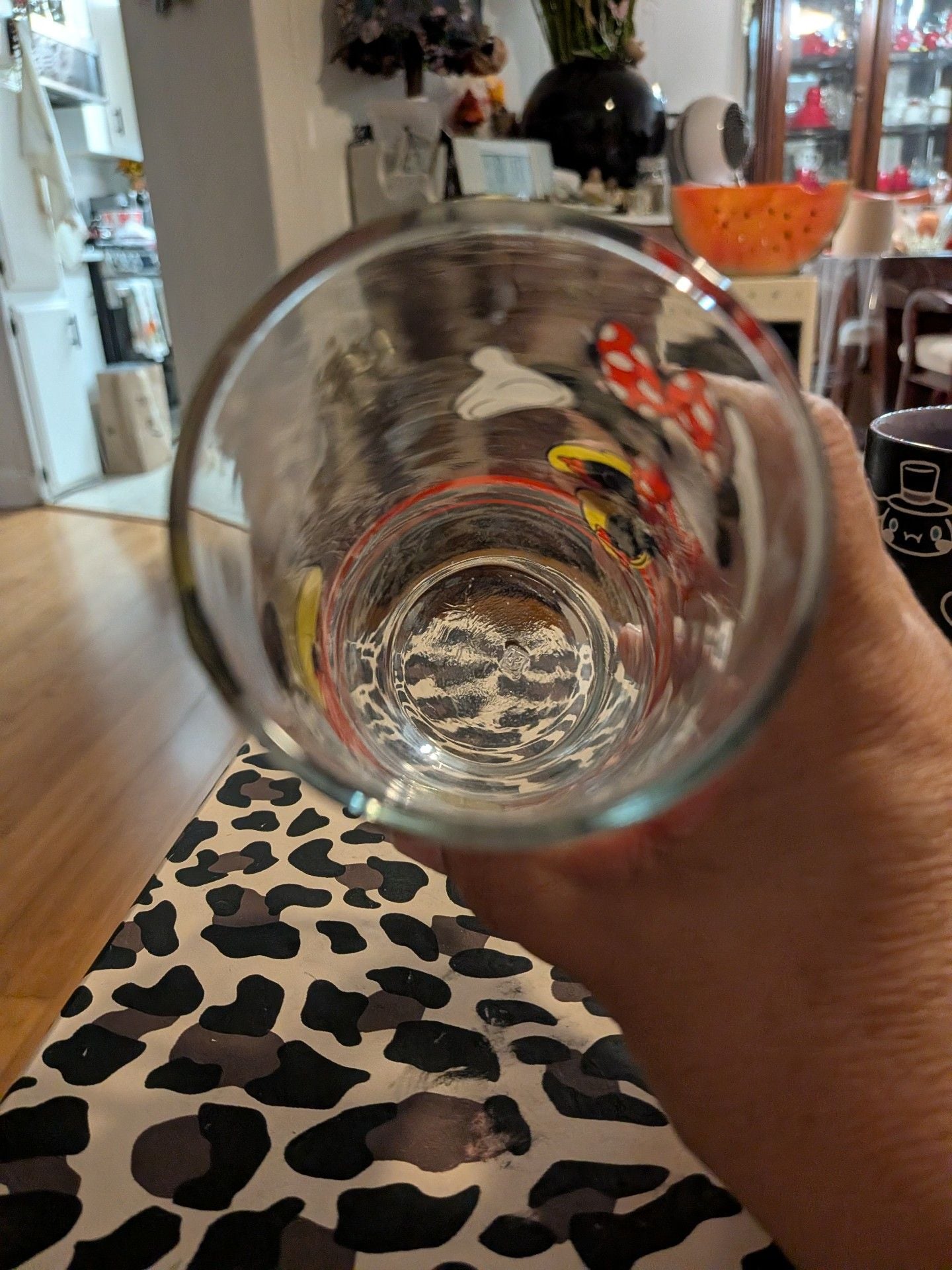 Disney Mickey And Minnie Mouse Vintage Drinking Glass Tumbler 4