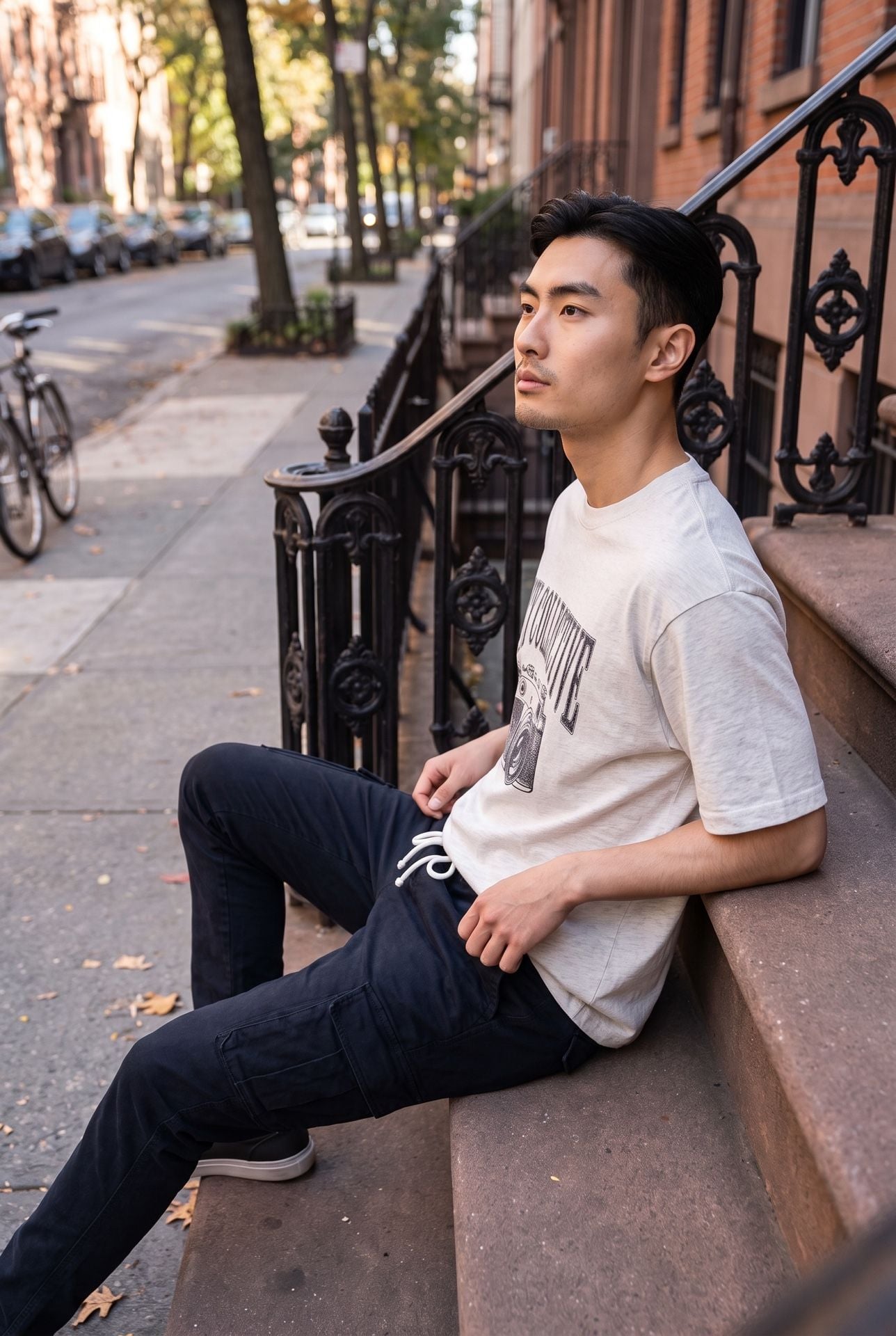 Urban Outfitters Black Cargo Drawstring Pants Size M 6