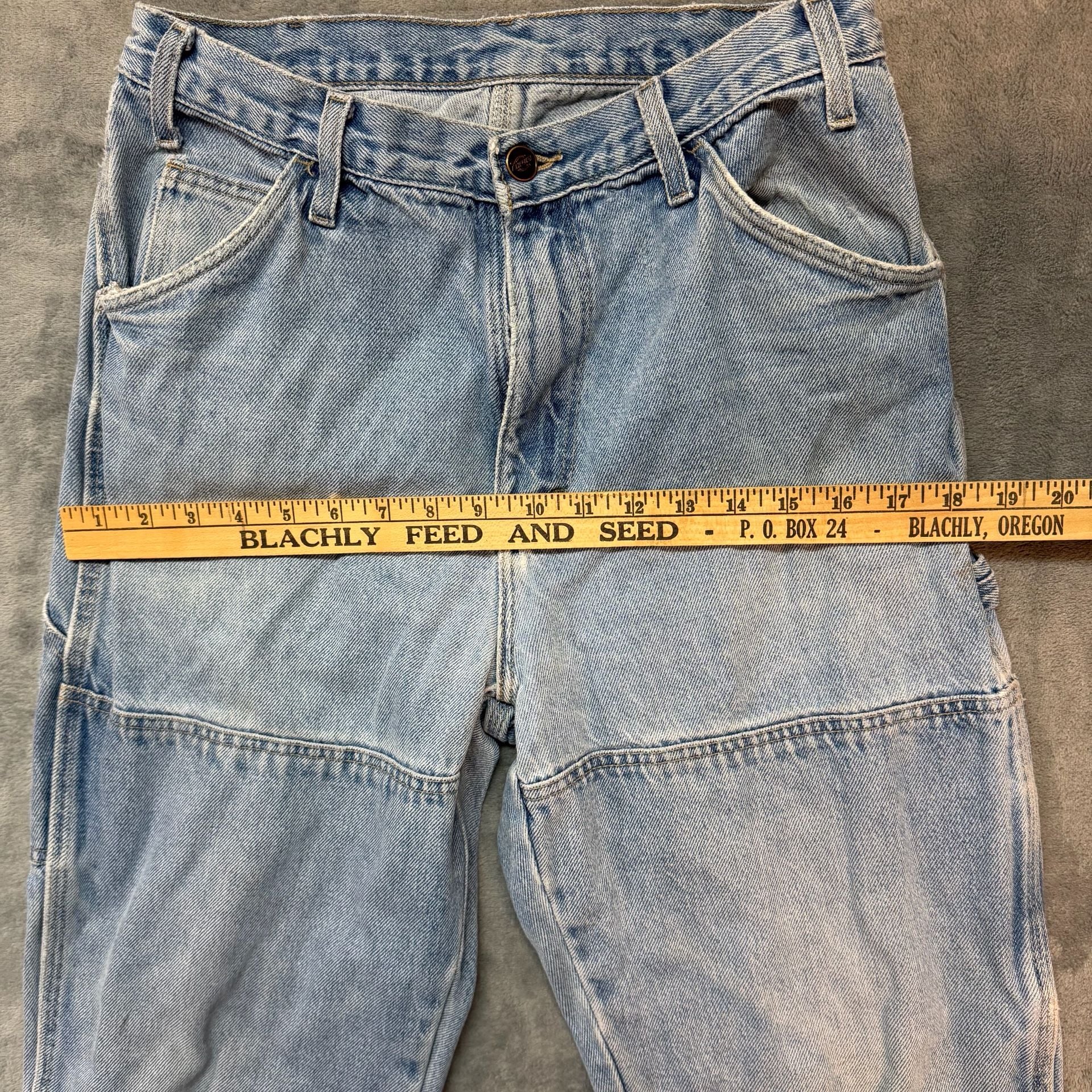 32x30 vintage distressed Dickies Light Wash Vintage Jeans workwear 4
