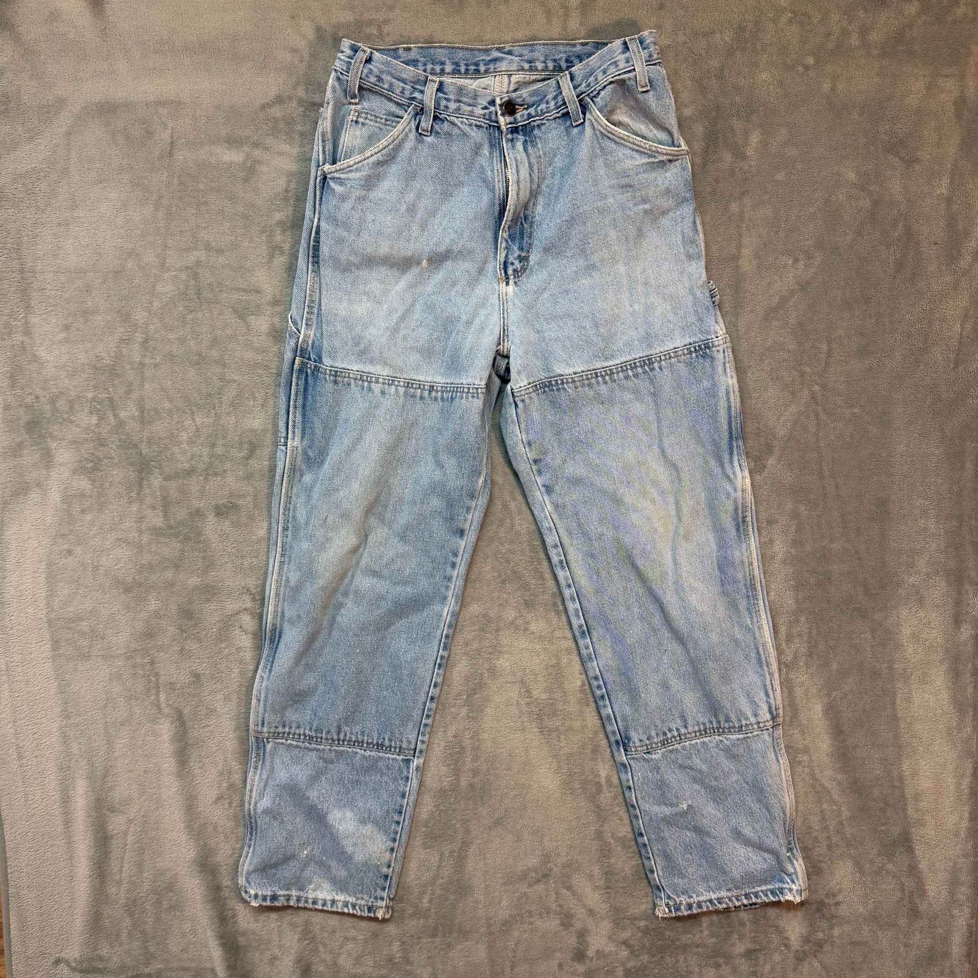 32x30 vintage distressed Dickies Light Wash Vintage Jeans workwear 7