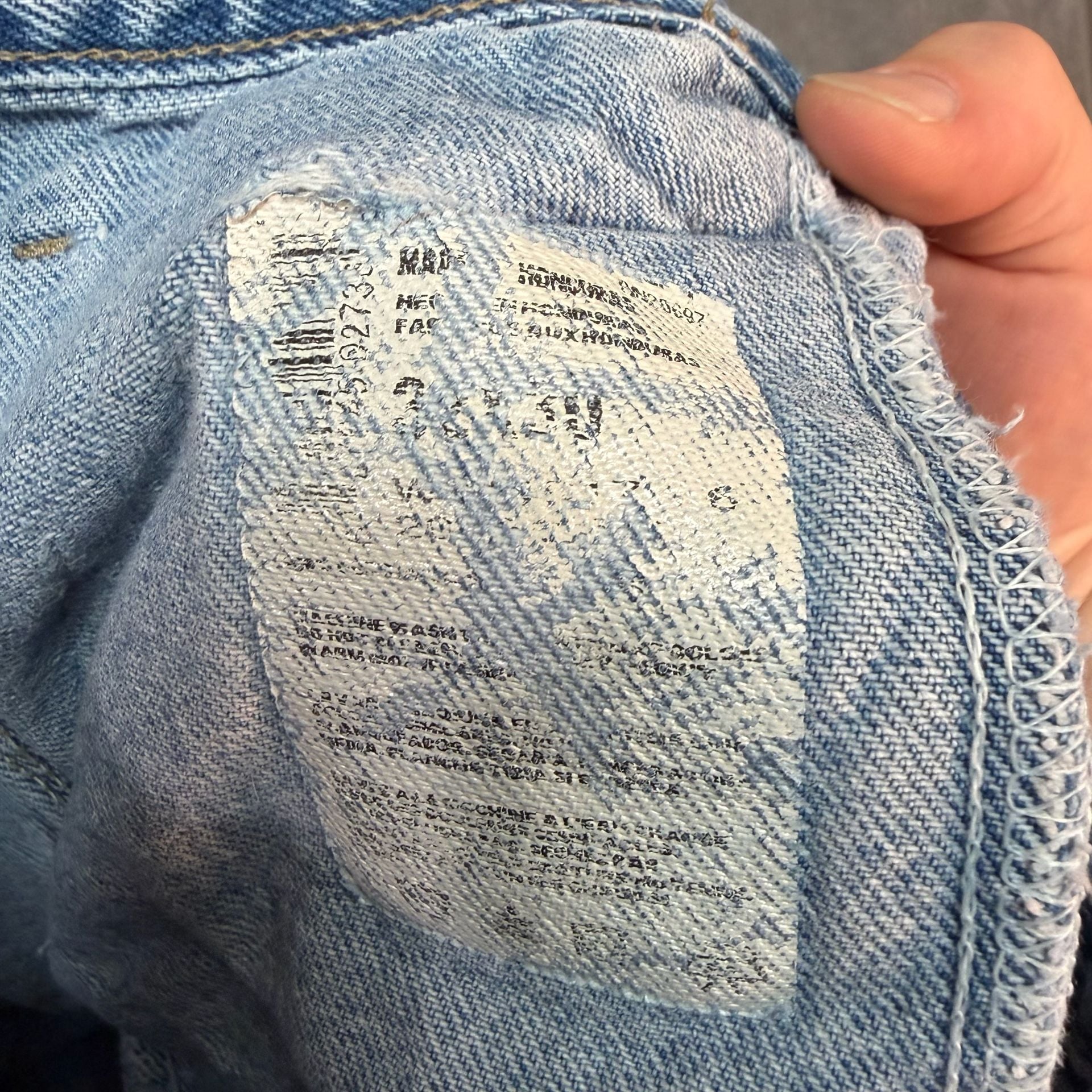 32x30 vintage distressed Dickies Light Wash Vintage Jeans workwear 12