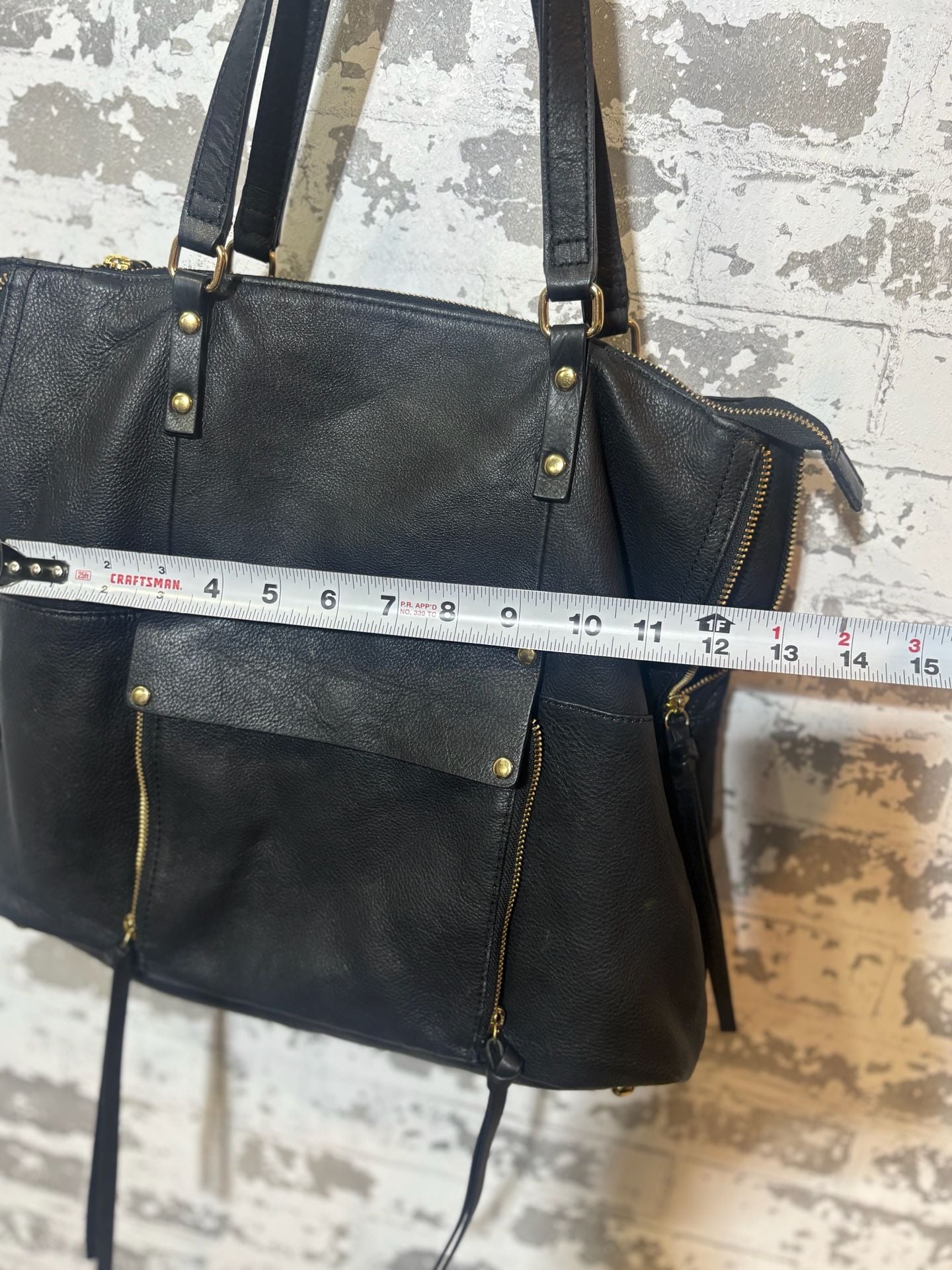NWOT Authentic Kooba Genuine Leather BLK Shoulder Tote Bag NWT - - , 9