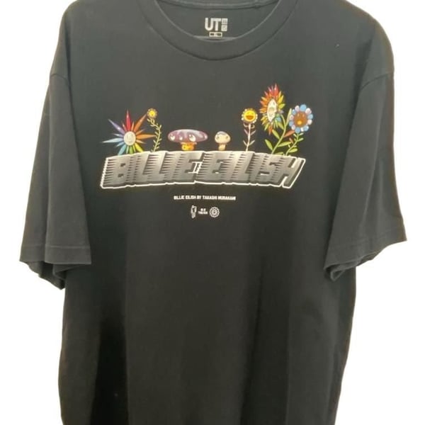 Uniqlo Billie Eilish by Takashi Murakami UT Graphic T-Shirt Size XL Black