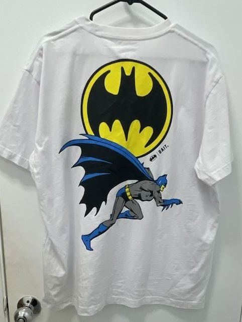 Bait Batman DC Comics White Graphic T-Shirt X-Large 1