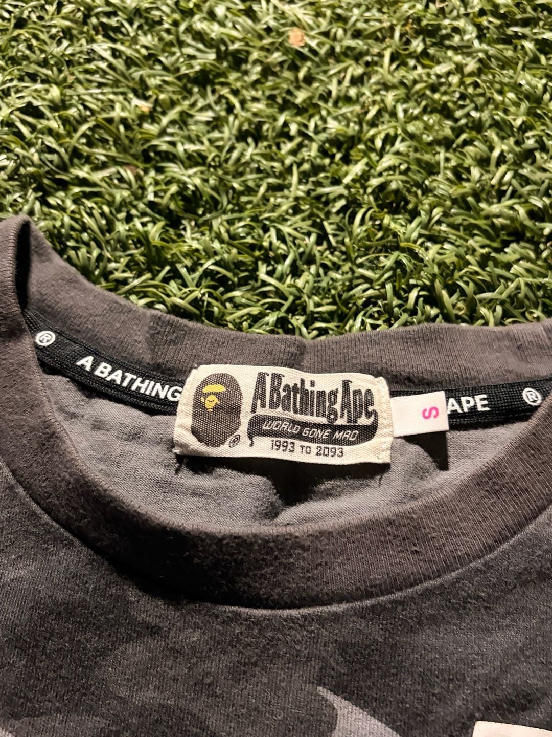 A Bathing Ape Black Camo Long Sleeve Size S 4