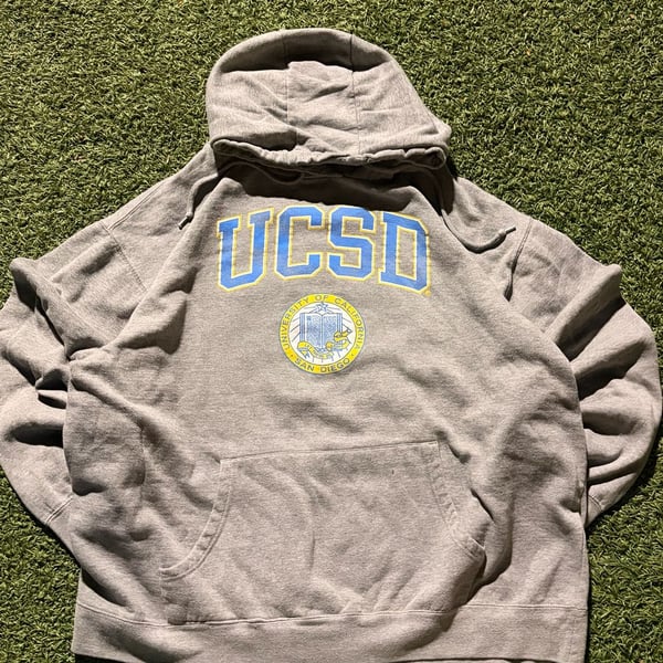 Blue 84 UCSD Hoodie Size 2XL Gray College Sweatshirt