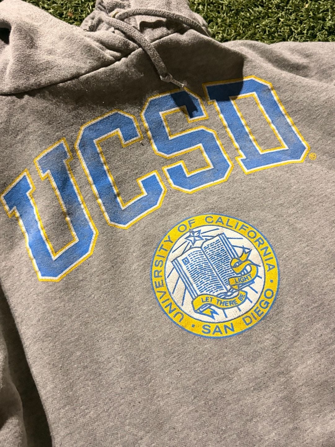 Blue 84 UCSD Hoodie Size 2XL Gray College Sweatshirt 5