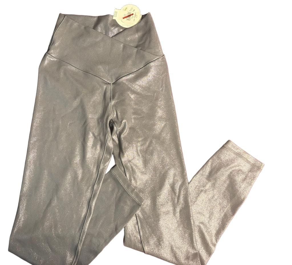 OFFLINE by Aerie Real Me 7/8 Legging Silver Foil Crossover Size S NWT 2