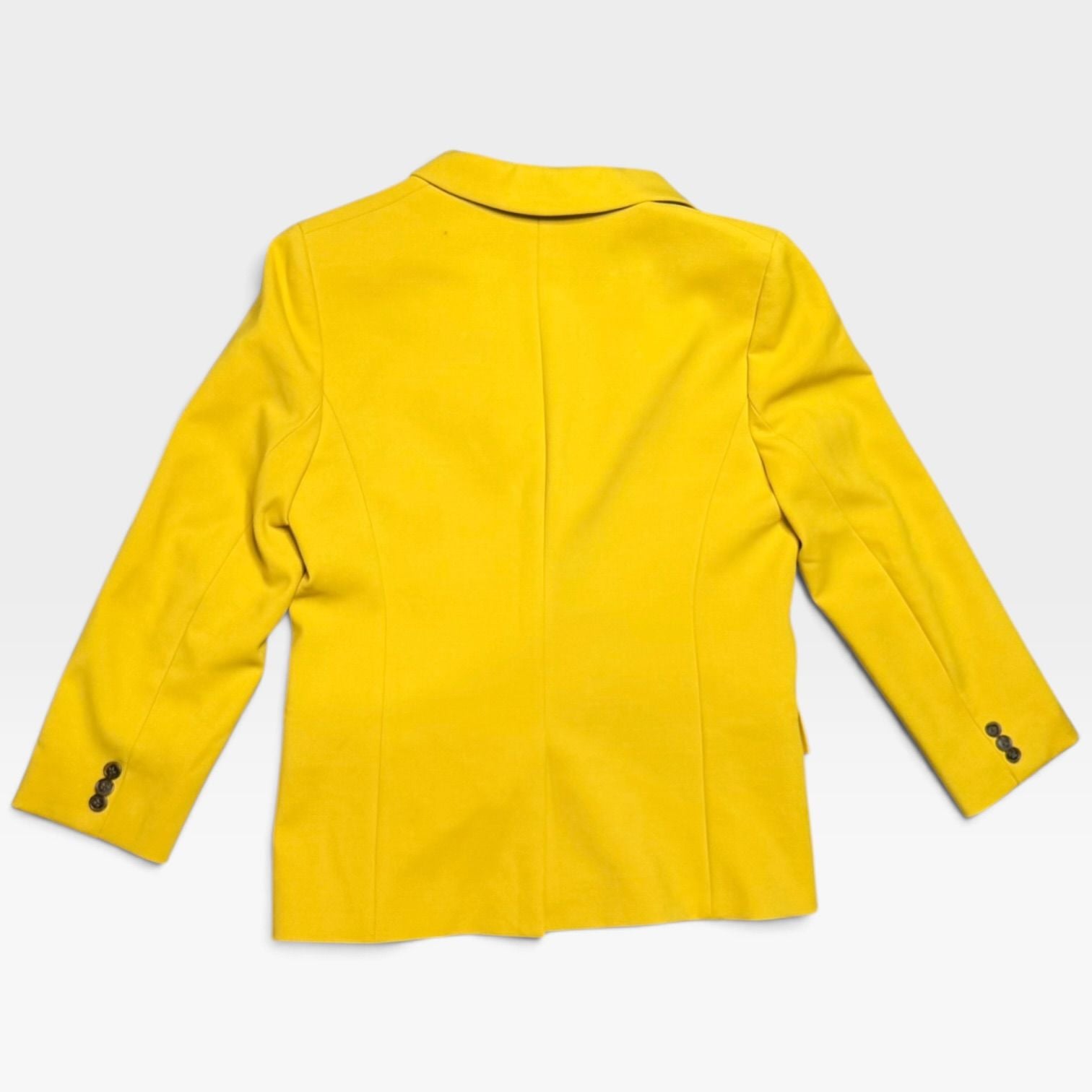J.Crew Dover Double Breasted Blazer Jacket Yellow Rich Gold J7761 Women's Size 4 5