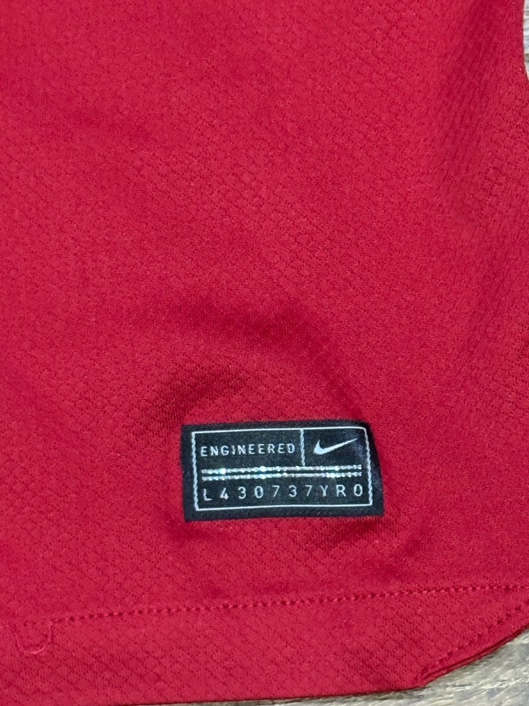 Nike Liverpool FC Home Soccer Jersey Kids Size L Red Dri-Fit 4