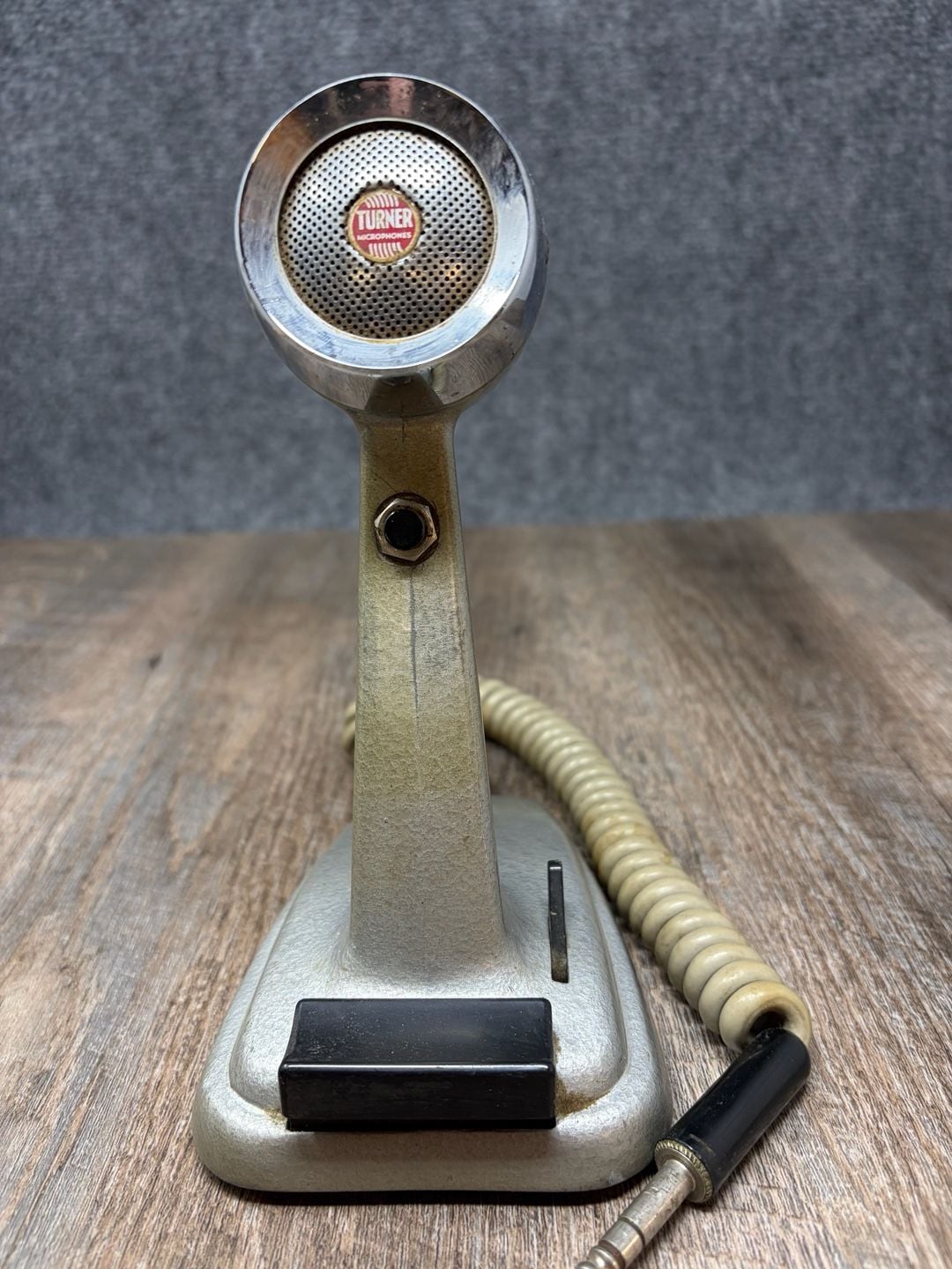 Turner Model 254? Vintage Desk Microphone With Coiled Cord-multi -CB-HAM Radio 1