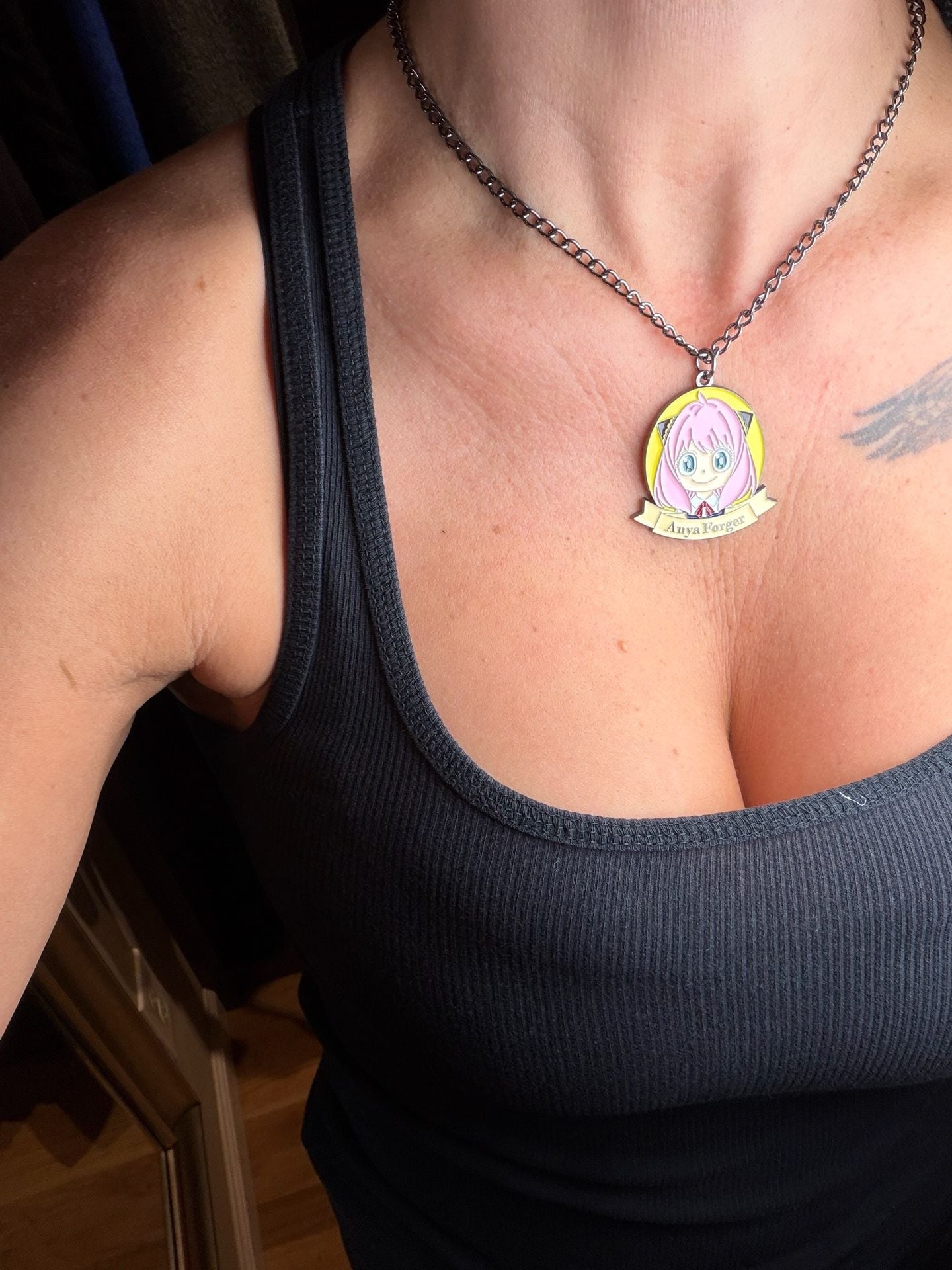 Spy x Family Anya Forger Necklace Anime Pendant Charm adjustable 3