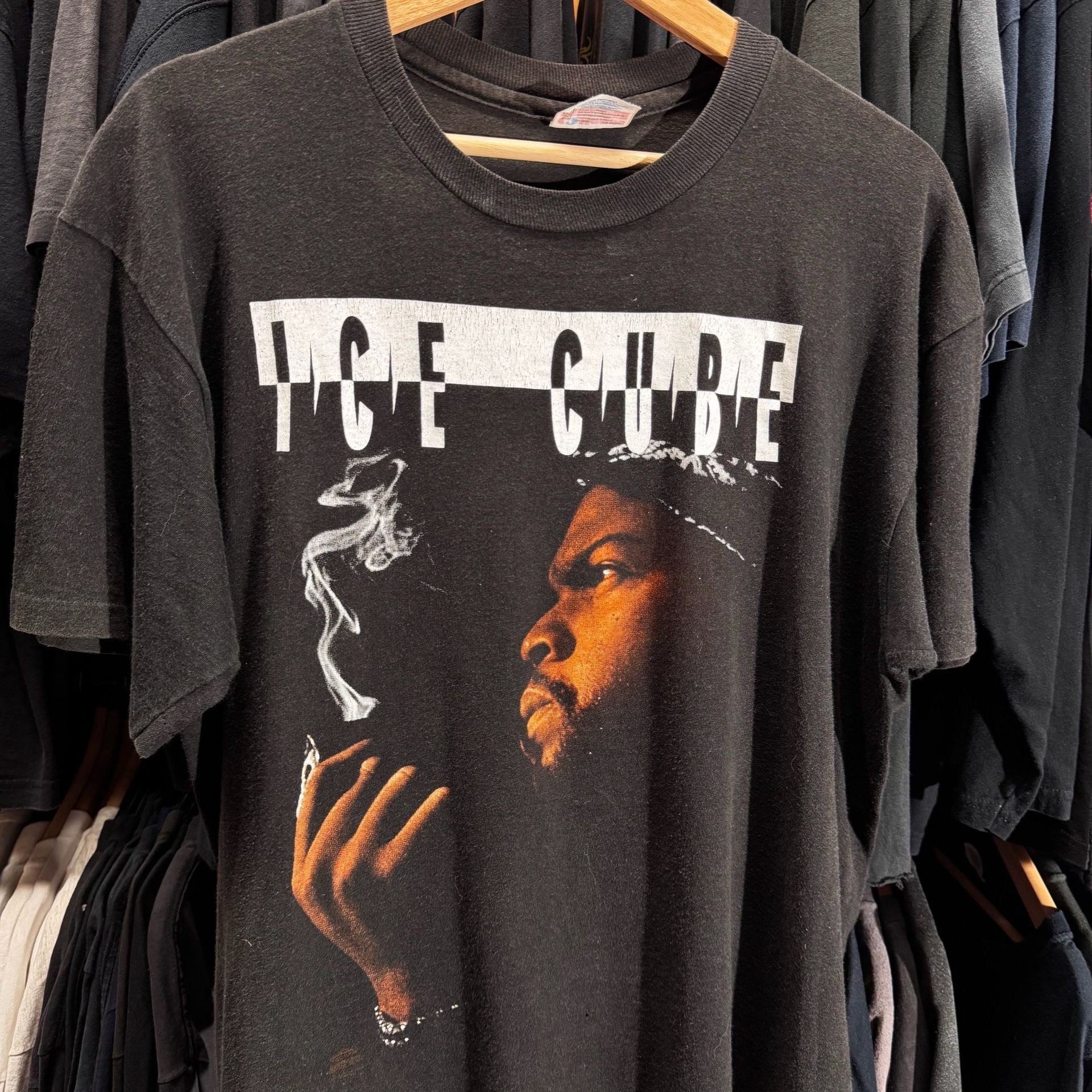 Vintage Hanes 1992 Ice Cube The Predator Rap T-Shirt Black 4